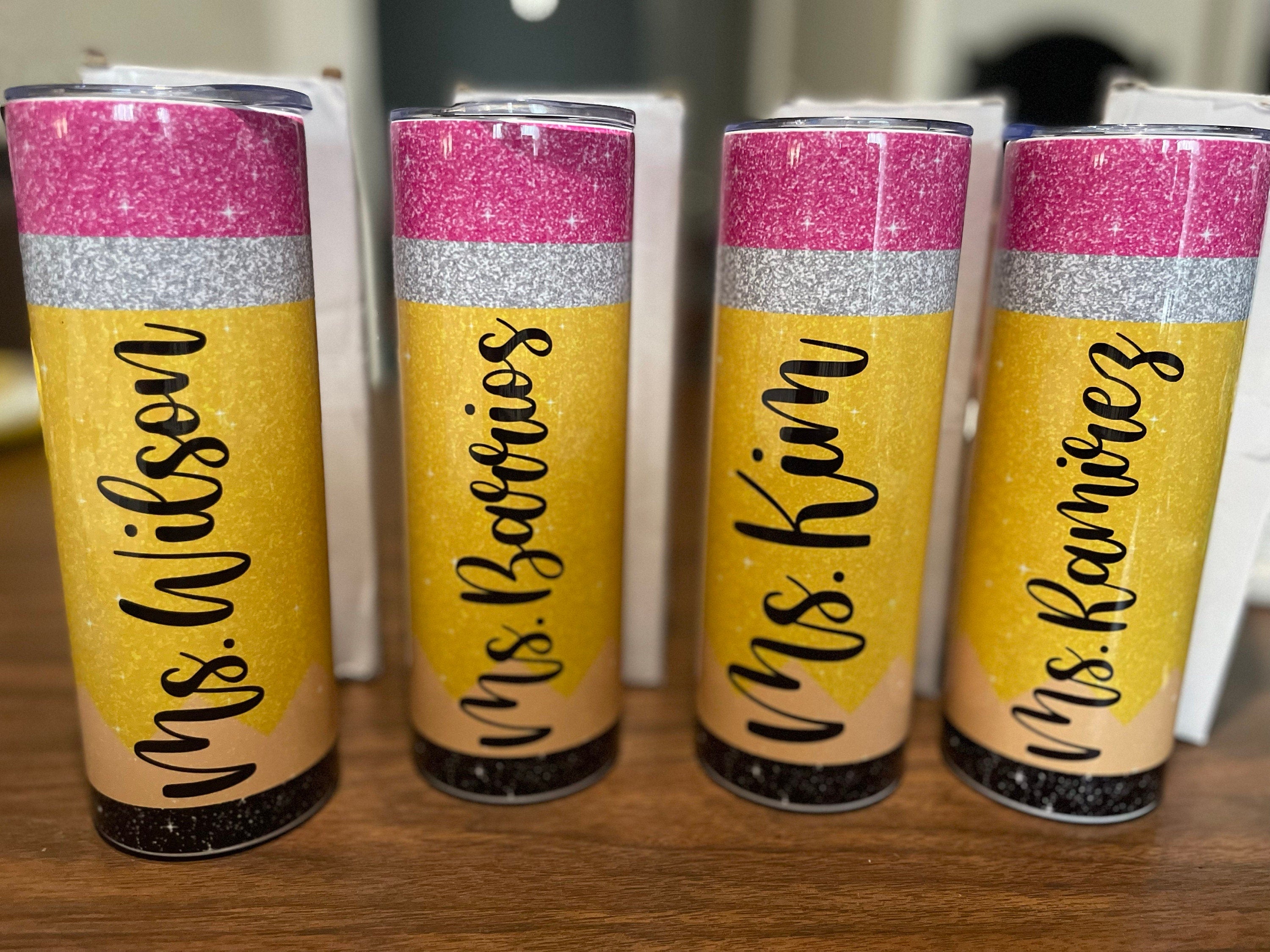 Teacher Gifts Teacher Tumbler Teacher Appreciation Gifts Teacher Christmas Gift Teacher Cup Pencil Tumbler Personalized Teacher Tumbler