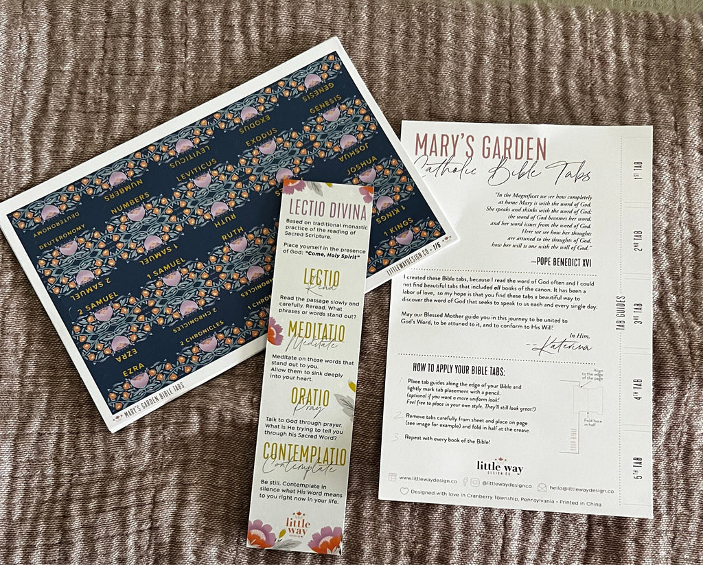 Mary's Garden Catholic Bible Tabs