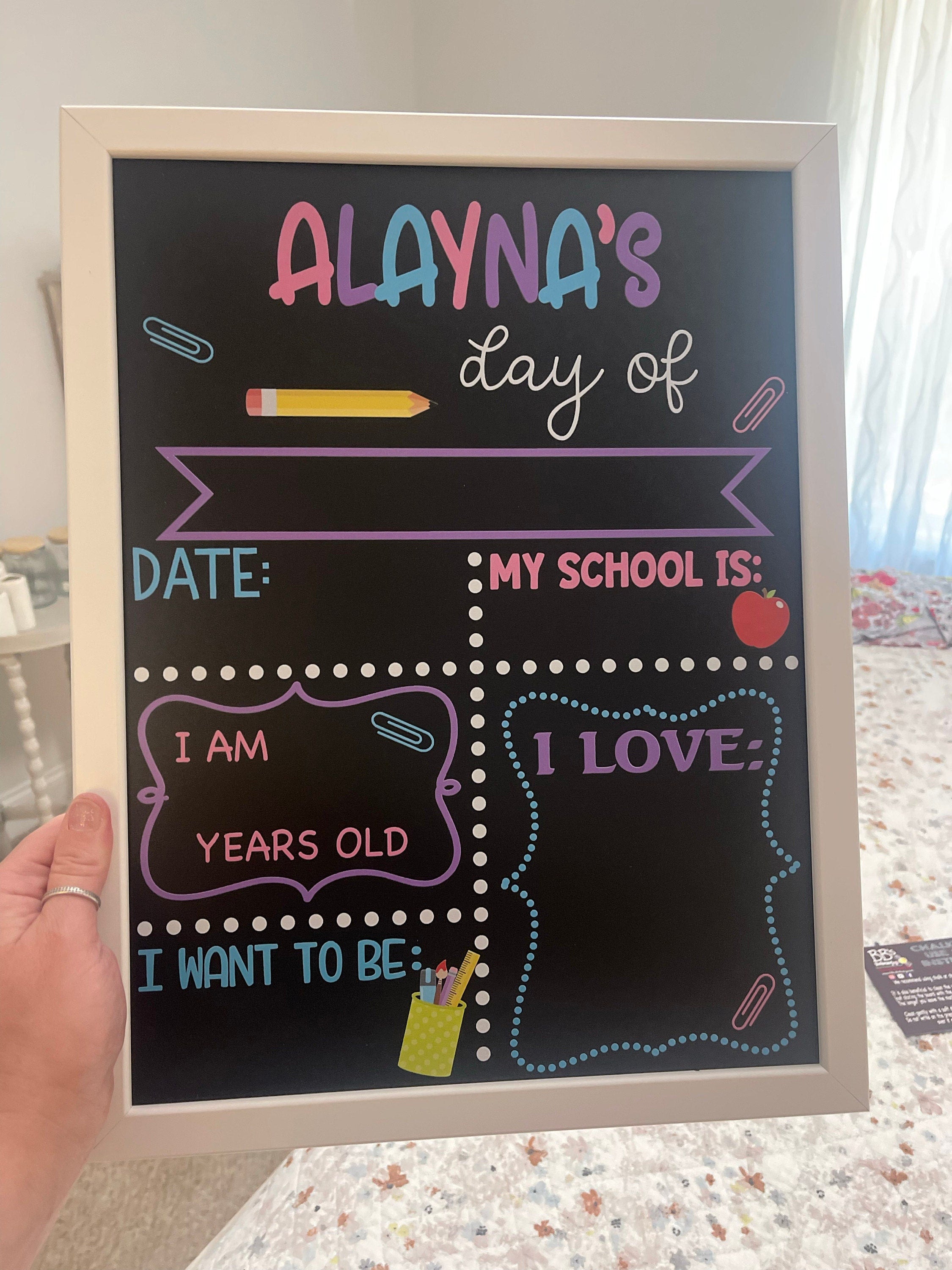 First Day of School Sign reusable, Back to School Chalkboard Sign, Milestone Chalkboard, 1st day of school sign, Last day of school sign