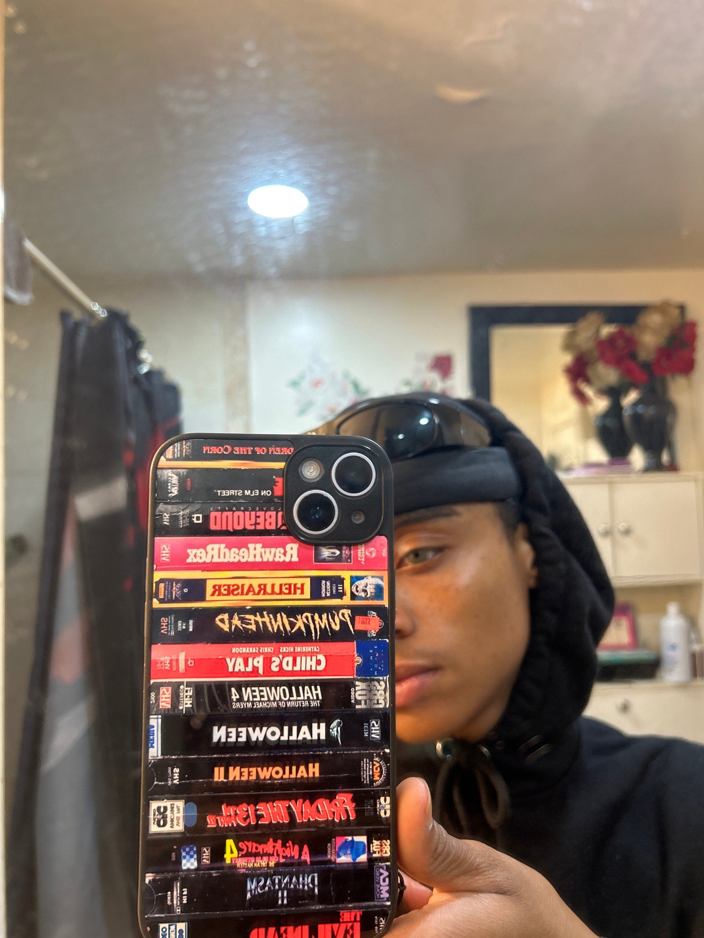 Retro Horror VHS tape phone case / Horror movie phone case / Scary spooky halloween / Gift for Horror movies lovers iPhone 15 14 13 12 11 SE