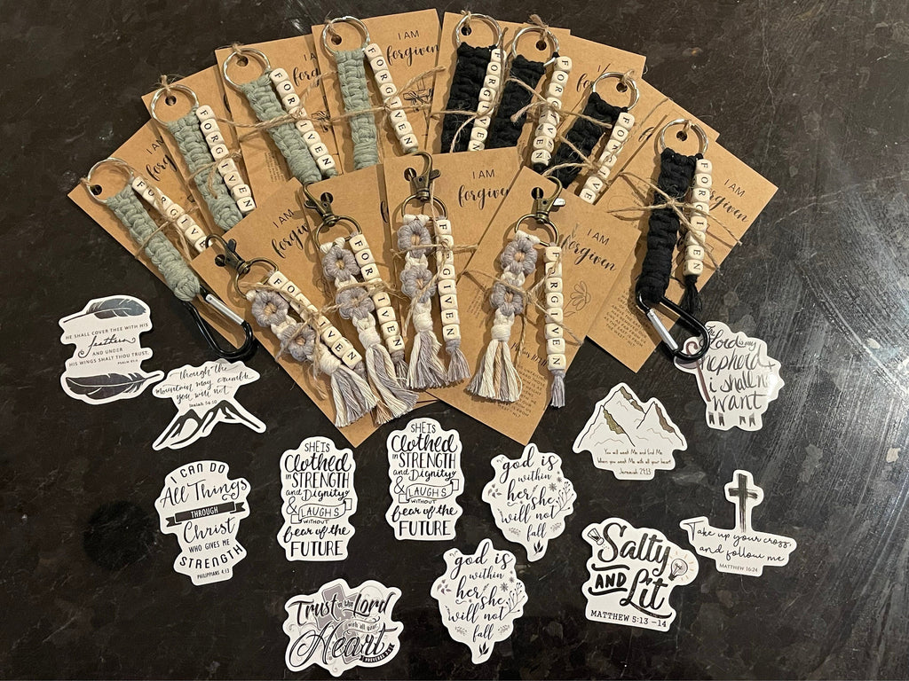 Power of Our Testimony Small Keychains | Biblical Affirmations | Bible verse | Daisy | Christian Friend Gift | Youth | ARRIVES IN 3.5 WEEKS*