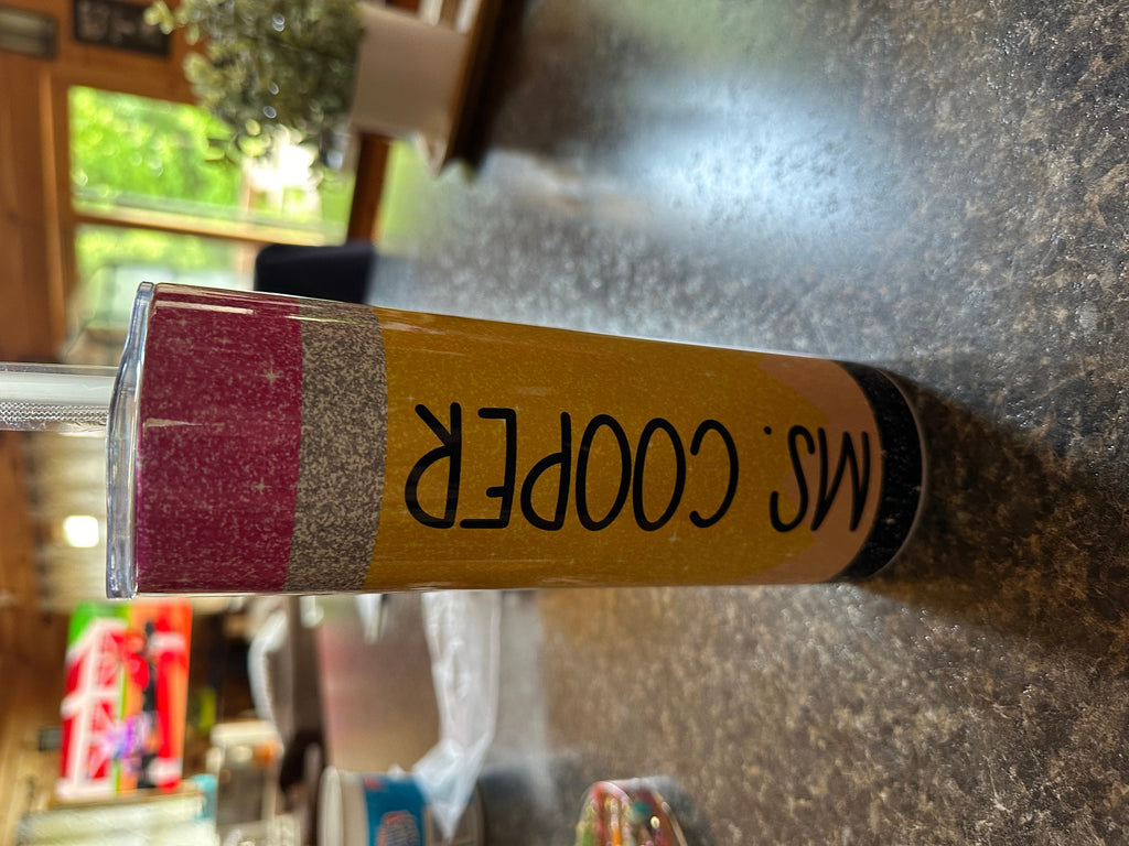 Teacher Gifts Teacher Tumbler Teacher Appreciation Gifts Teacher Christmas Gift Teacher Cup Pencil Tumbler Personalized Teacher Tumbler