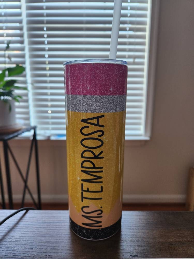 Teacher Gifts Teacher Tumbler Teacher Appreciation Gifts Teacher Christmas Gift Teacher Cup Pencil Tumbler Personalized Teacher Tumbler