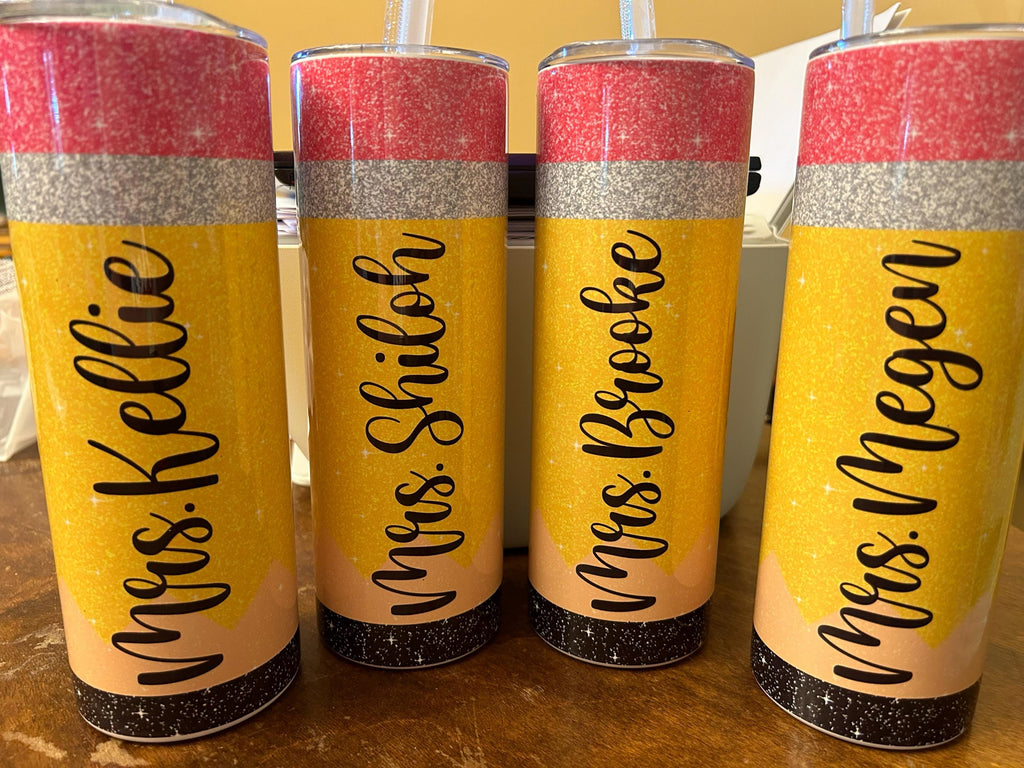 Teacher Gifts Teacher Tumbler Teacher Appreciation Gifts Teacher Christmas Gift Teacher Cup Pencil Tumbler Personalized Teacher Tumbler