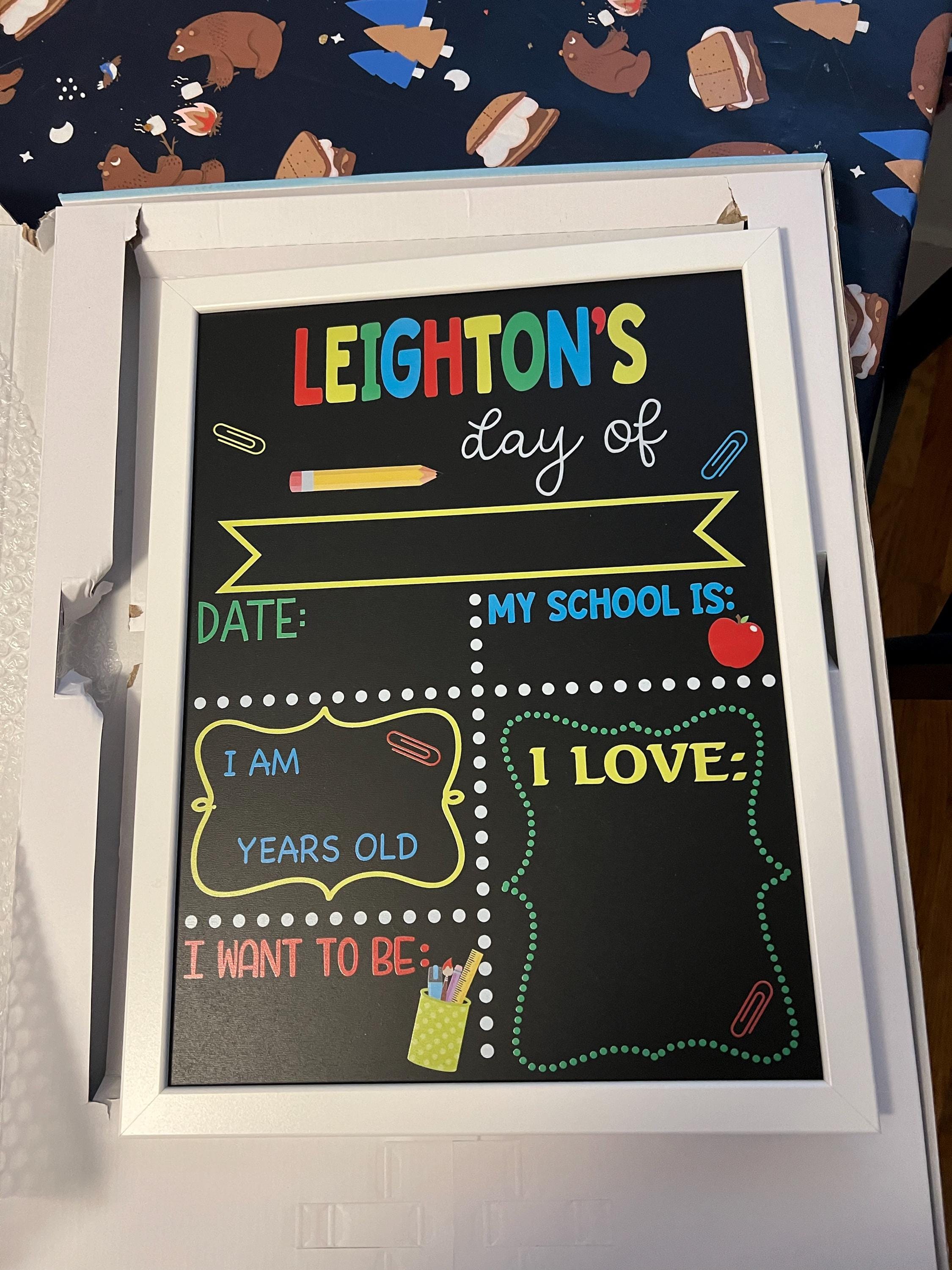 First Day of School Sign reusable, Back to School Chalkboard Sign, Milestone Chalkboard, 1st day of school sign, Last day of school sign