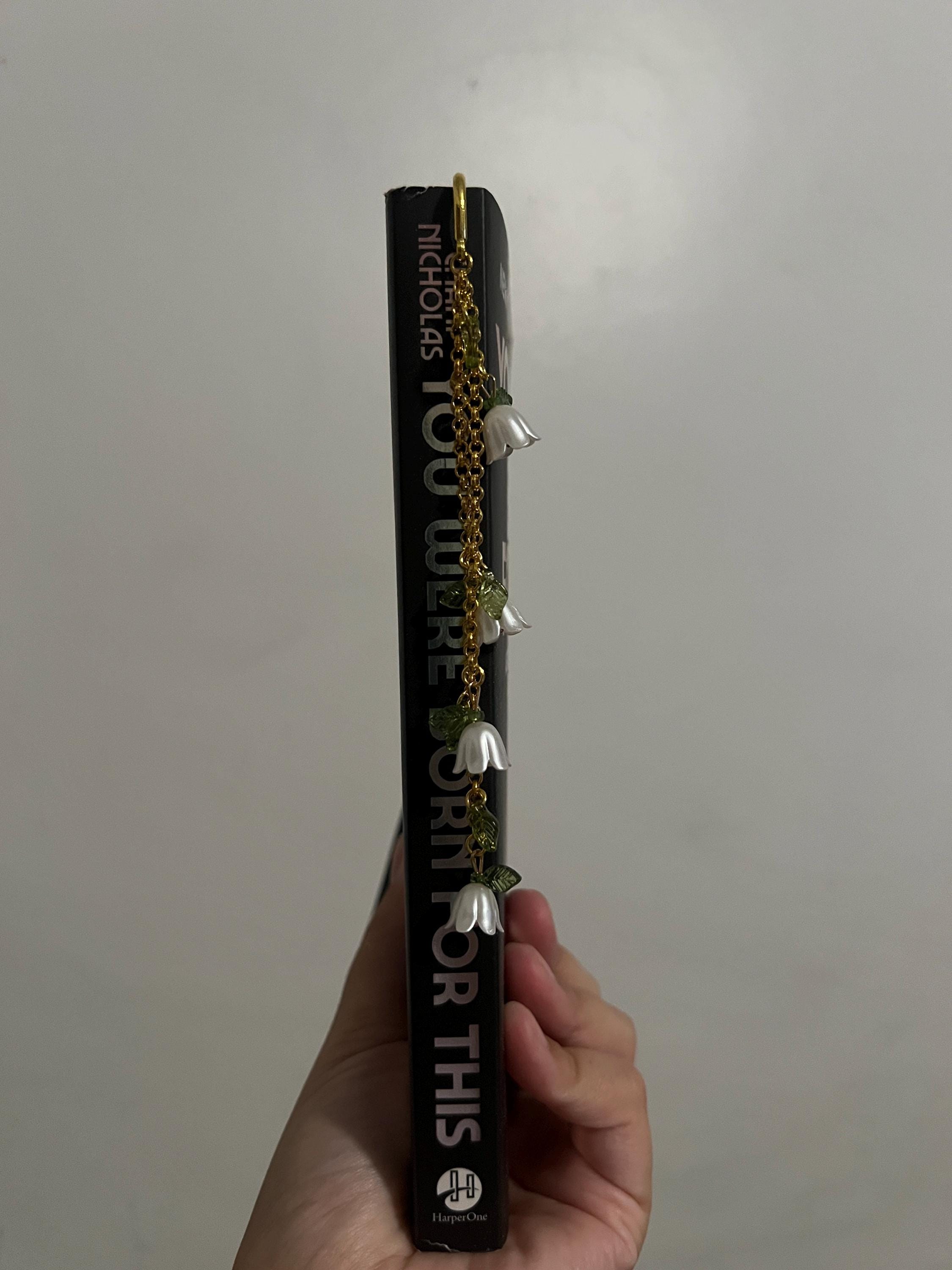 Flower bookmark Multiple colors available charm Metal bookmark Page marker bookmark charm Fairycore Floral Bookish gifts Book accessories