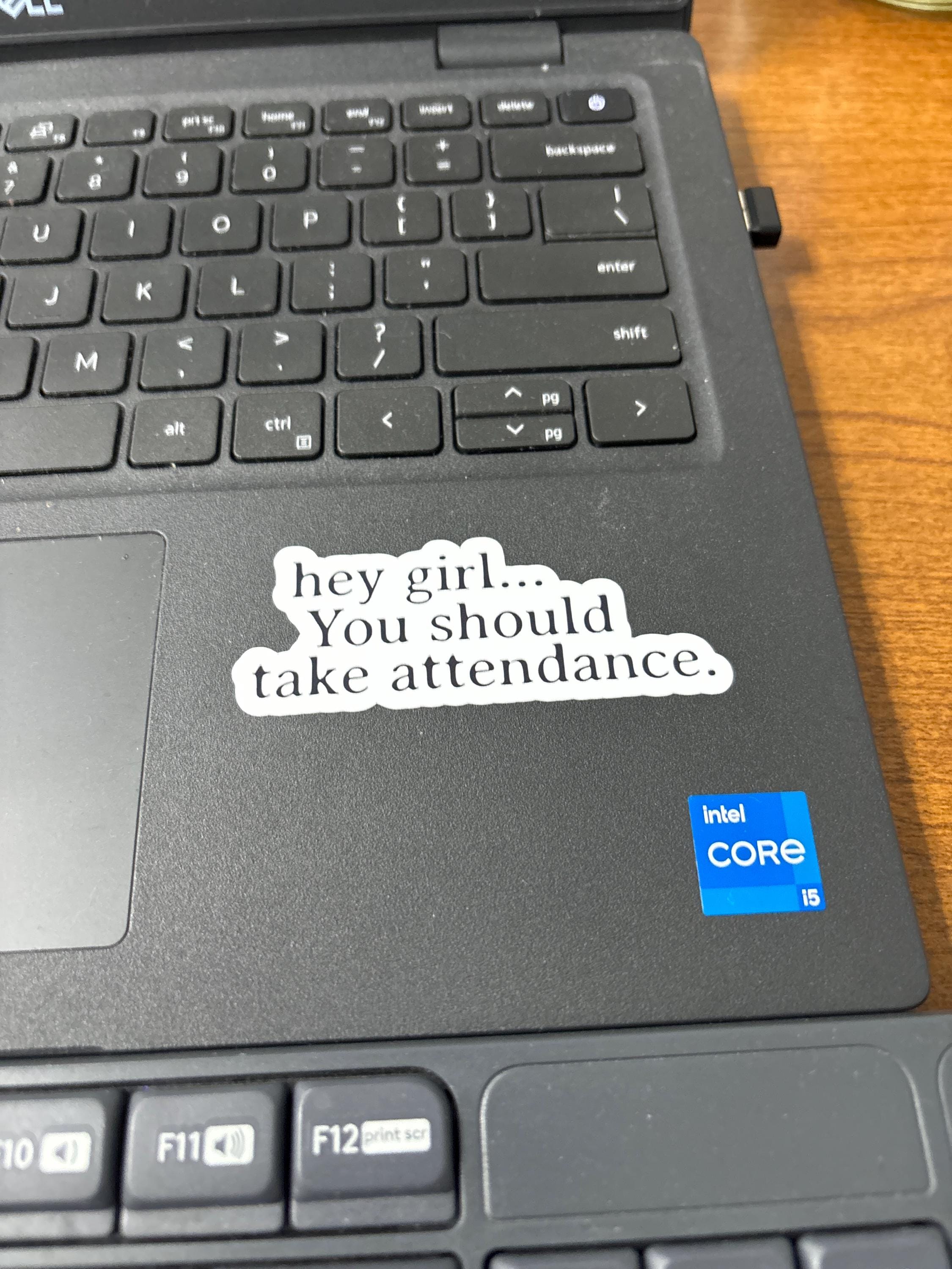 Teacher Stickers, Funny Gift for Teachers, Hey Girl, You should take attendance