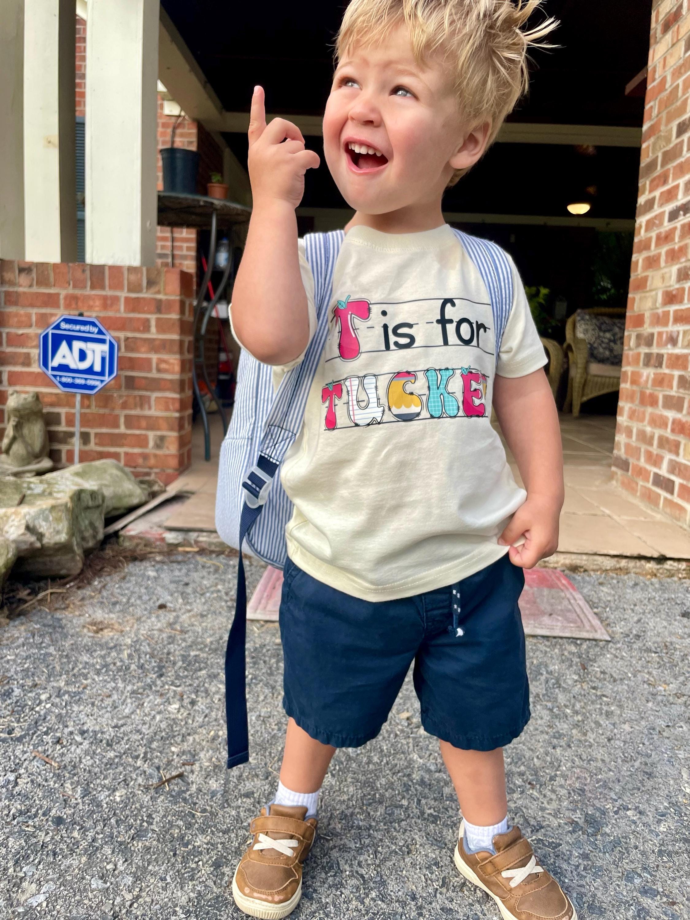 Custom Kids Name Back To School Shirt Shirt, Toddler First Day of School Tee Kindergarten Shirt With Name, First Day School Outfit