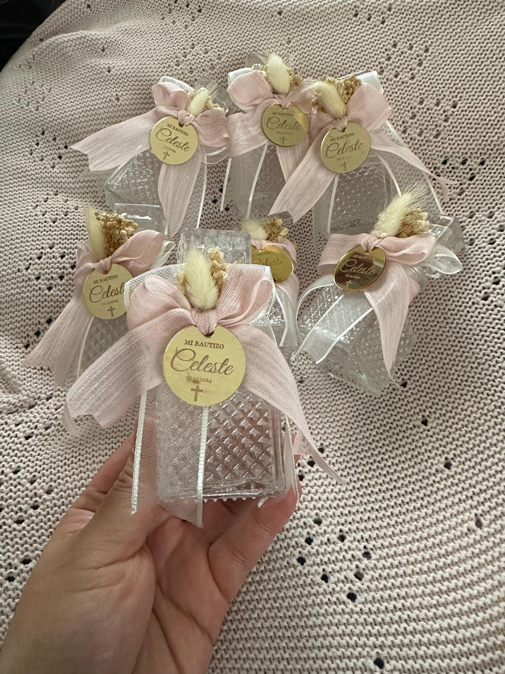 Holy Water Glass Bottle Empty, Religious Gift, Baptism Favor For Girl and Boy, Holy Communion Favor, Blessed Holy Water Bottle, Baptism Gift