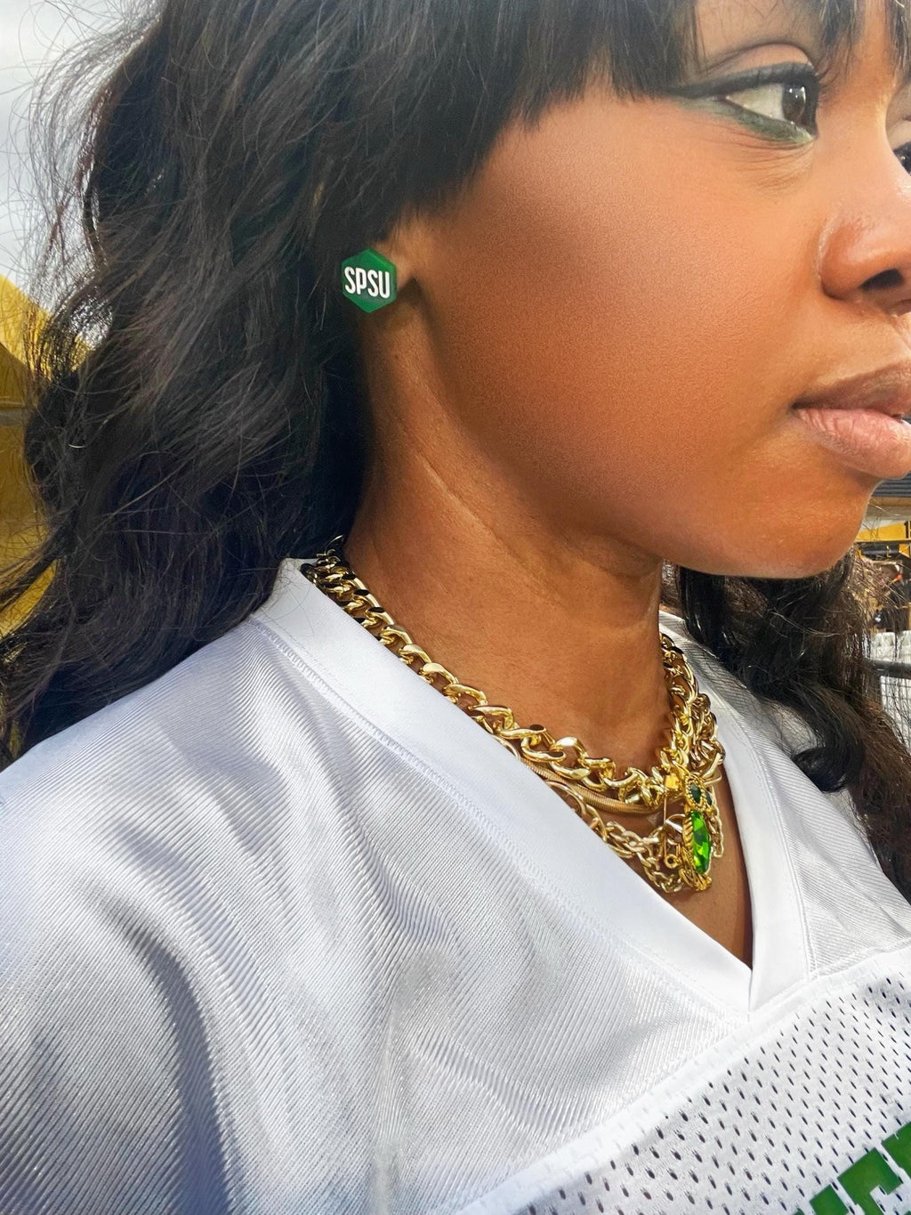 Custom School Mascot/Logo Laser Cut Painted Dangle Earrings | High School | College | Band | Cheer | Booster | Fundraiser