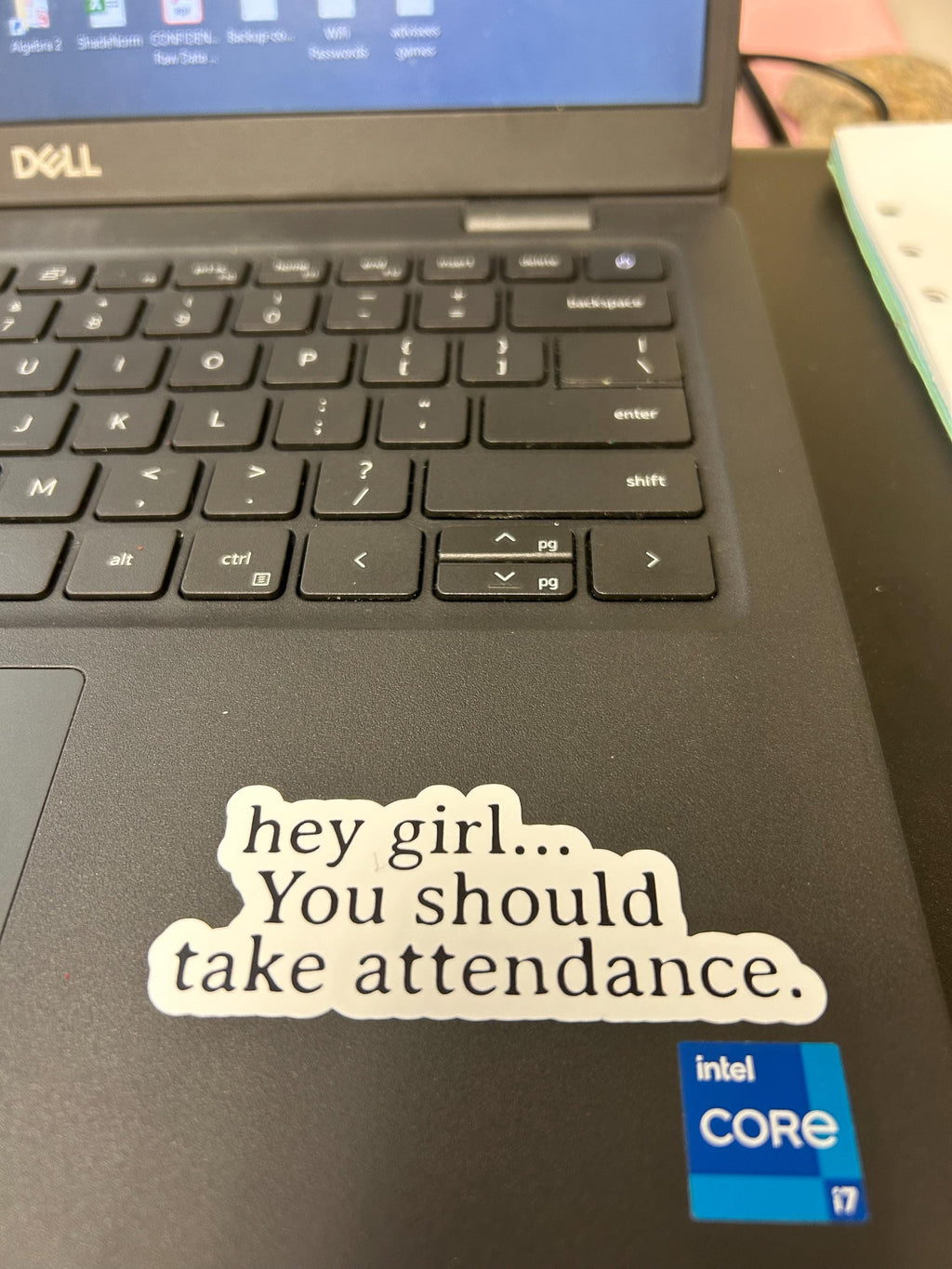 Teacher Stickers, Funny Gift for Teachers, Hey Girl, You should take attendance