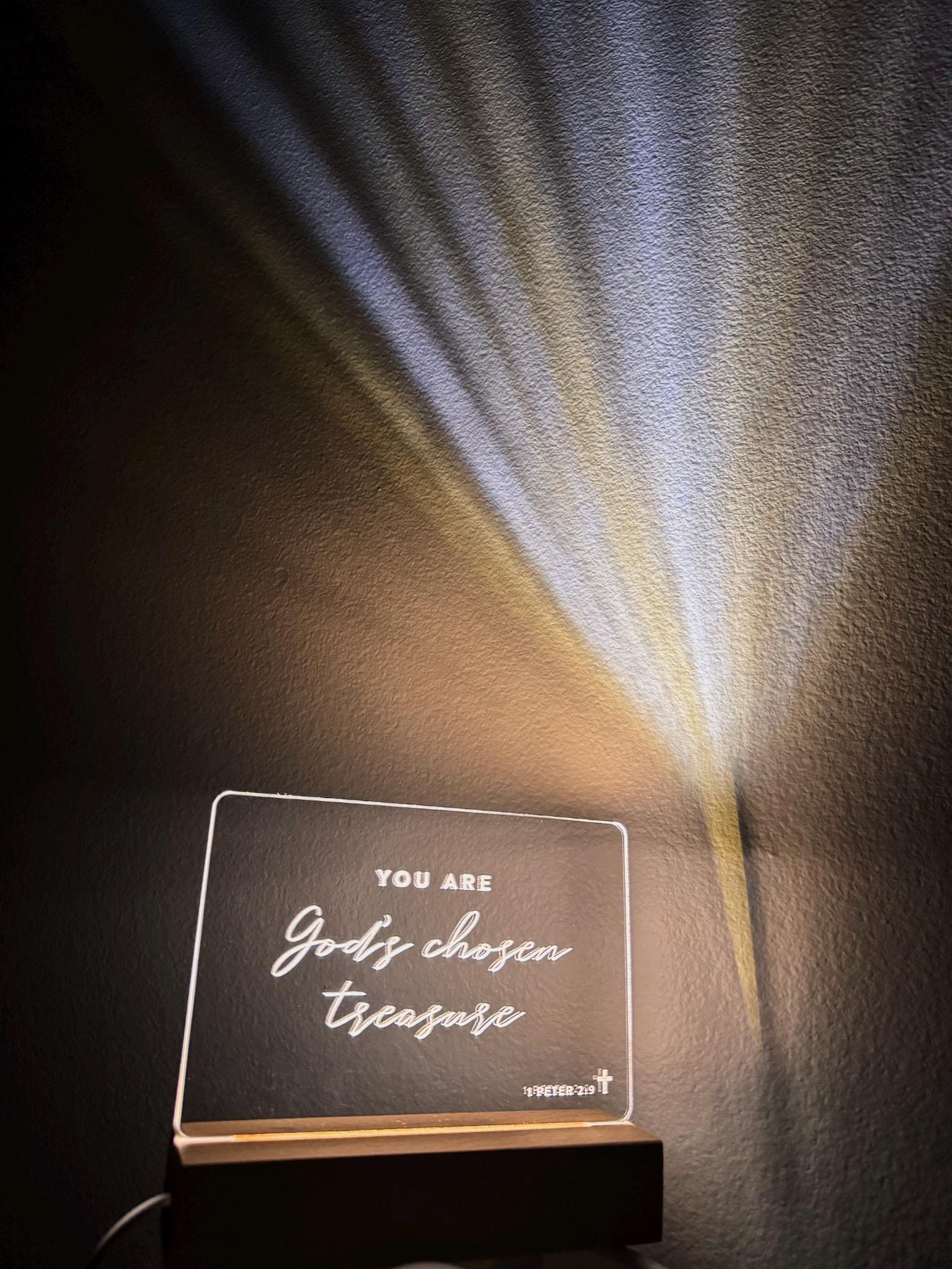 Bible Verse LED Light • Custom LED Night Light • Favorite Bible Verse • LED Frame • New Home Gift • Christmas Gift Christian • BVL01