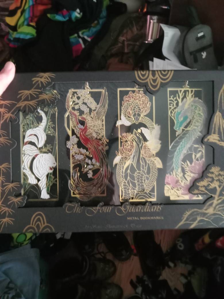 The Four Guardians Metal Bookmark Box Set | Book Lover Gift | Fantasy Collector Set | Limited Edition Mythology Based Design