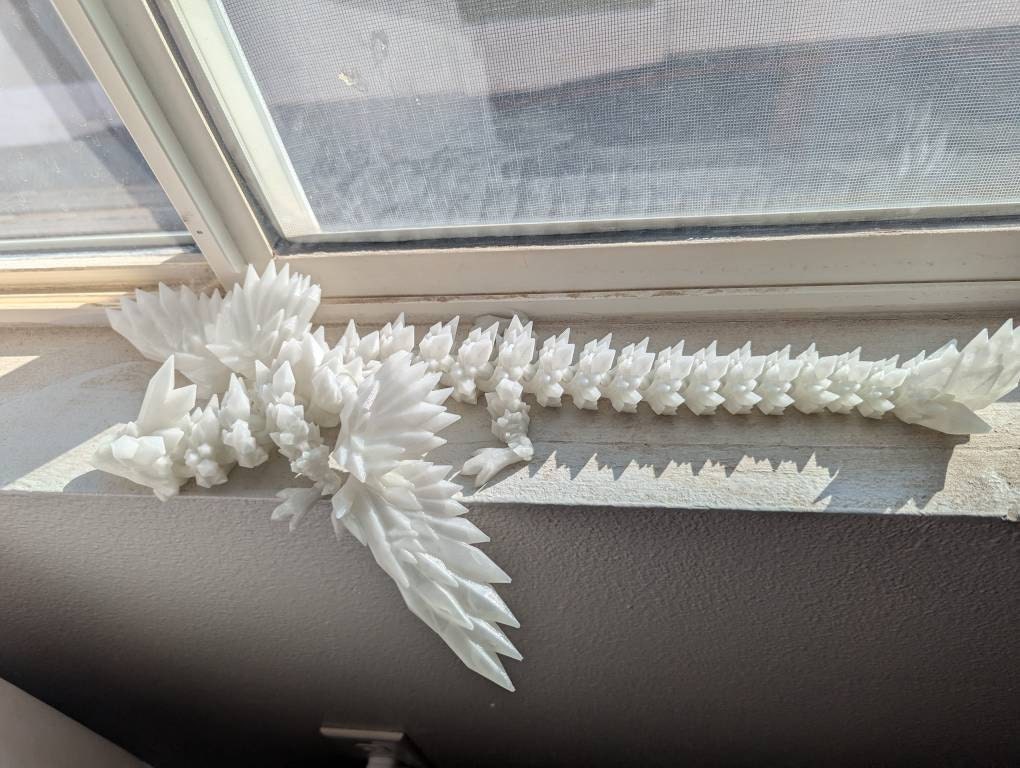 Magic Wing Crystal Dragon Glow In Dark Rainbow 3D Printed Bookshelf Decor Desk Decoration Fidget Sensory Toy Stress Cosplay Fantasy Winged