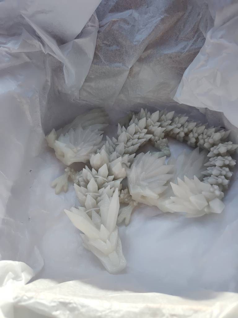 Magic Wing Crystal Dragon Glow In Dark Rainbow 3D Printed Bookshelf Decor Desk Decoration Fidget Sensory Toy Stress Cosplay Fantasy Winged