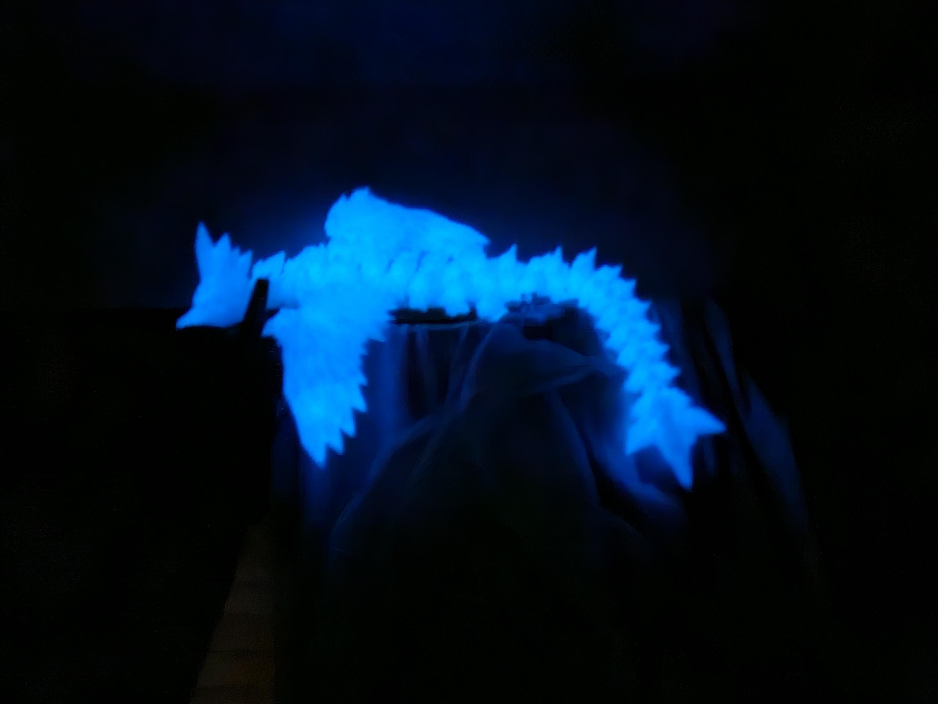 Magic Wing Crystal Dragon Glow In Dark Rainbow 3D Printed Bookshelf Decor Desk Decoration Fidget Sensory Toy Stress Cosplay Fantasy Winged