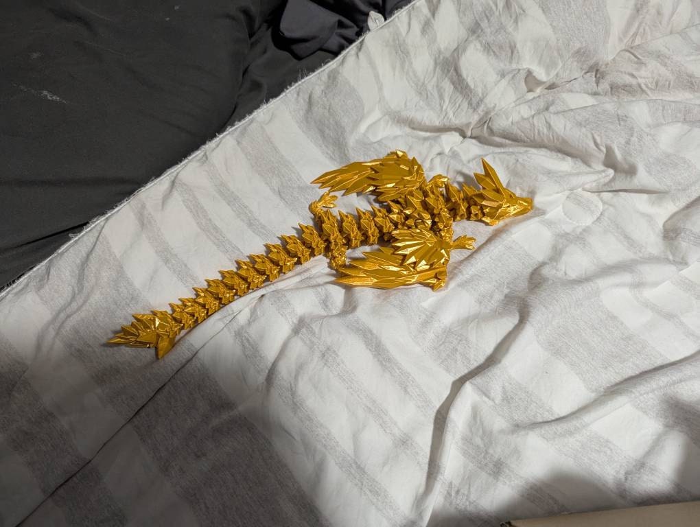 Magic Wing Crystal Dragon Glow In Dark Rainbow 3D Printed Bookshelf Decor Desk Decoration Fidget Sensory Toy Stress Cosplay Fantasy Winged