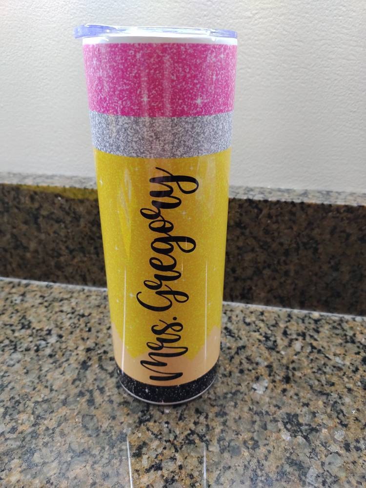 Teacher Gifts Teacher Tumbler Teacher Appreciation Gifts Teacher Christmas Gift Teacher Cup Pencil Tumbler Personalized Teacher Tumbler