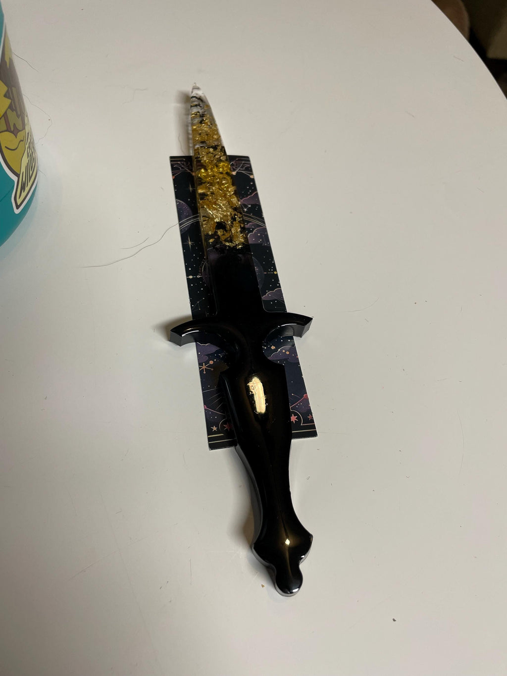 Fourth Wing Inspired Resin Dagger Gold Dragon BookLover Gift Handmade Gifts Bookshelf Decor Bookish Merch Bookworm Decor Dragons