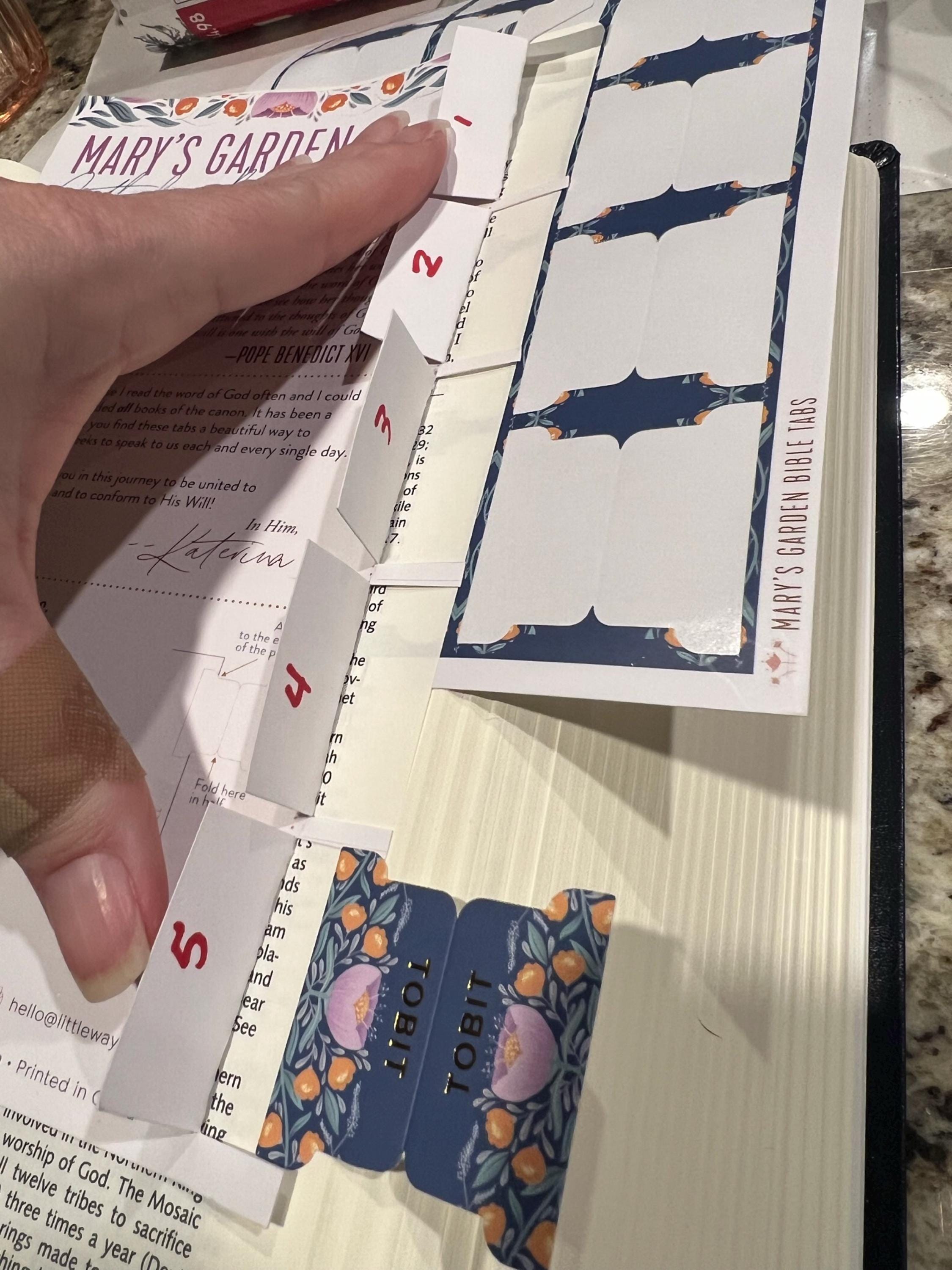 Mary's Garden Catholic Bible Tabs