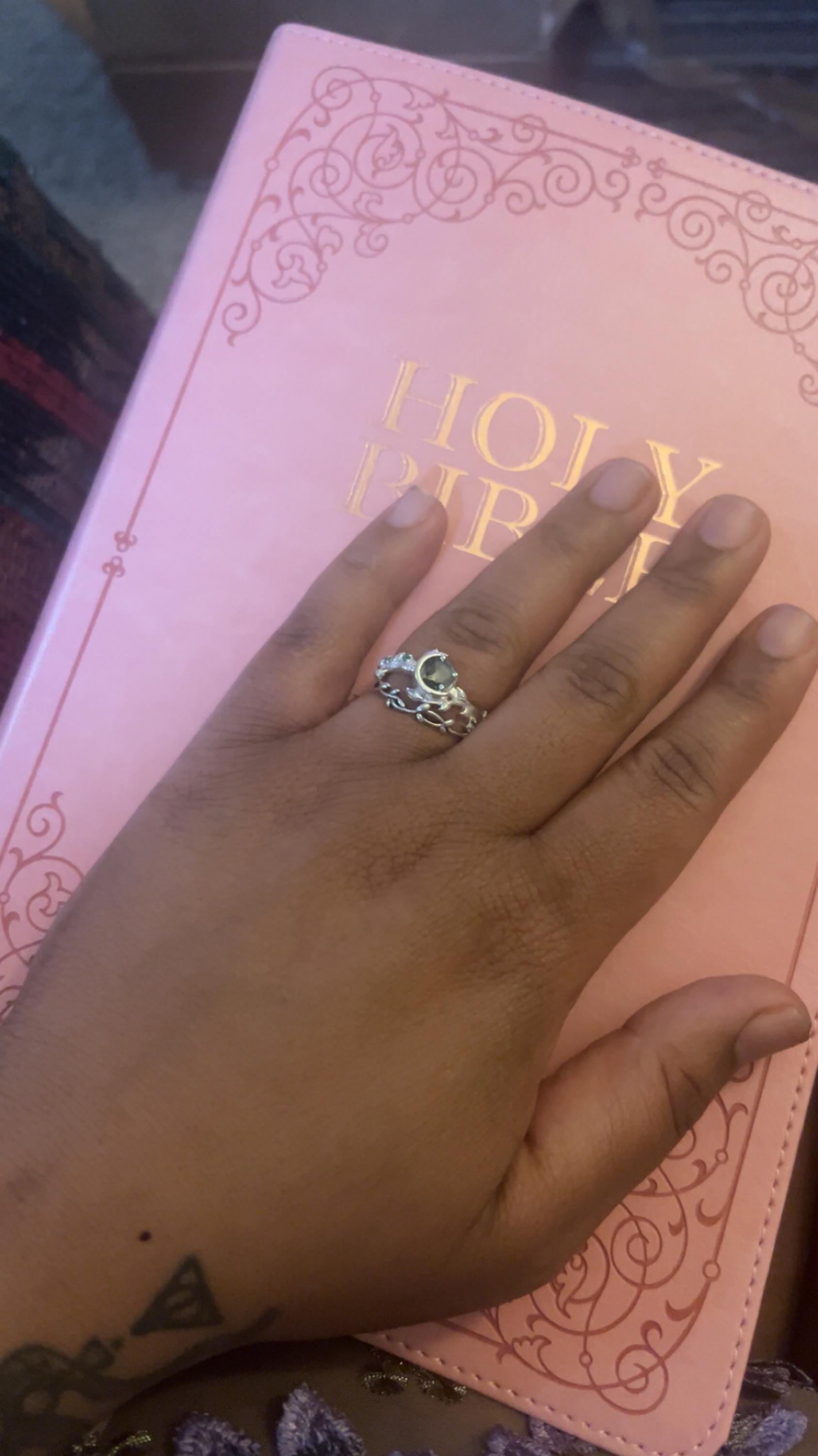 Beautiful KJV Pink Leather Soft Giant Print Bible with Ombre Tabs