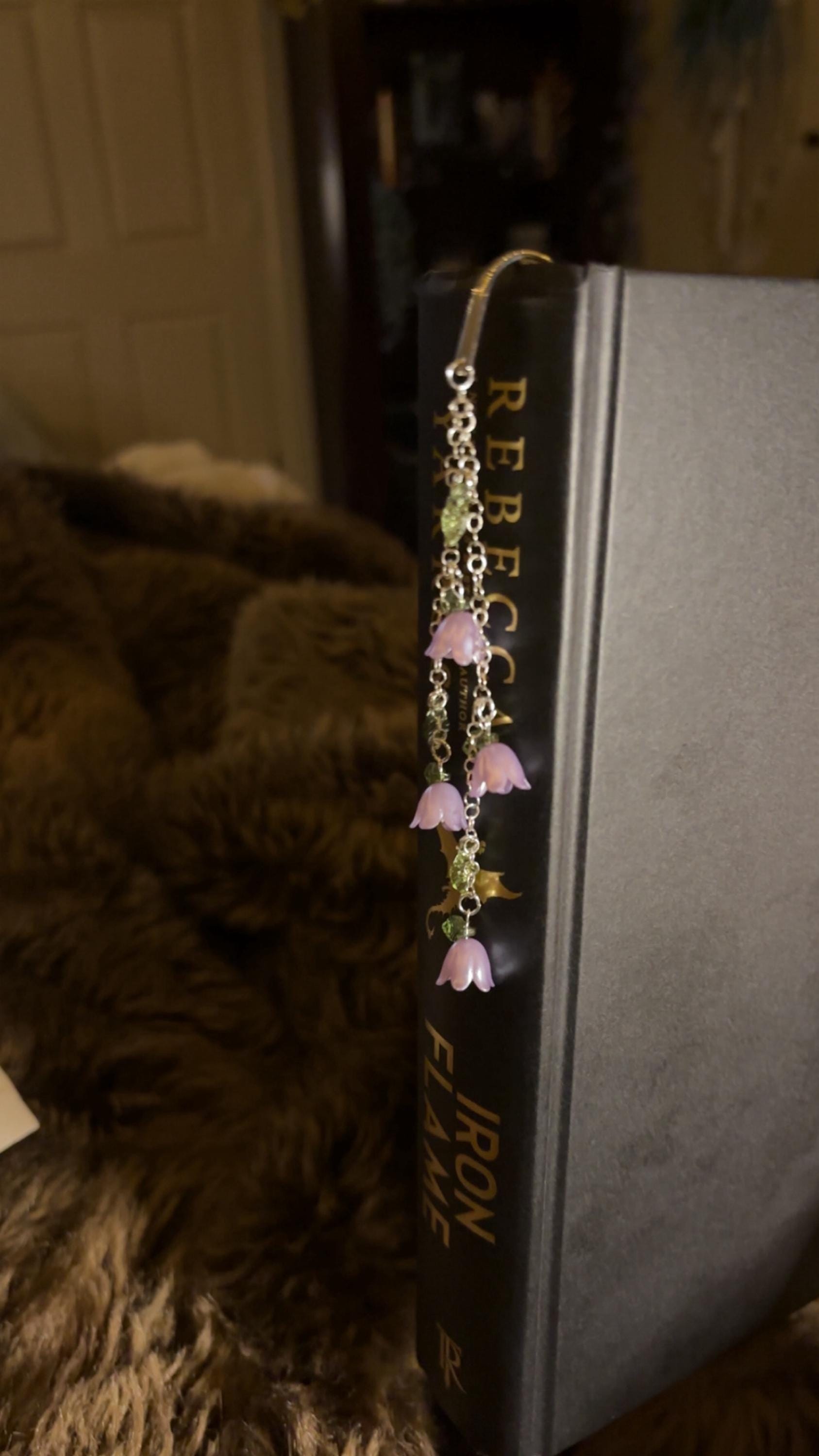 Flower bookmark Multiple colors available charm Metal bookmark Page marker bookmark charm Fairycore Floral Bookish gifts Book accessories