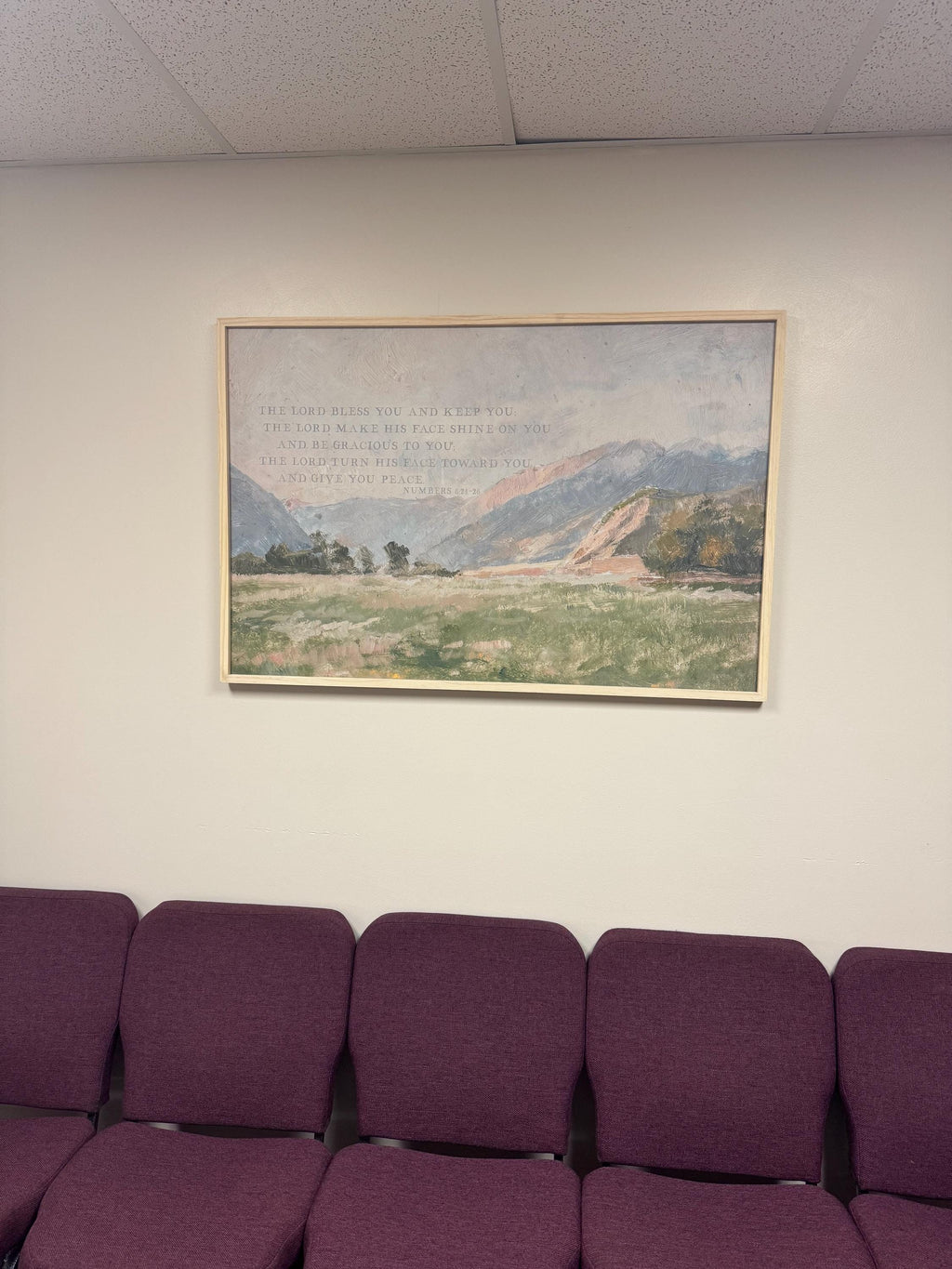 Christian Wall Art | Bible Verse Wall Art | May The Lord Bless You And Keep You | The Blessing Kari Jobe Canvas Wall Art Print  | F570