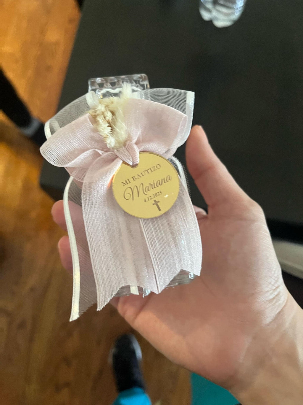 Holy Water Glass Bottle Empty, Religious Gift, Baptism Favor For Girl and Boy, Holy Communion Favor, Blessed Holy Water Bottle, Baptism Gift