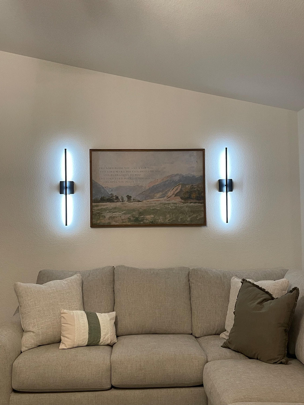 Christian Wall Art | Bible Verse Wall Art | May The Lord Bless You And Keep You | The Blessing Kari Jobe Canvas Wall Art Print  | F570