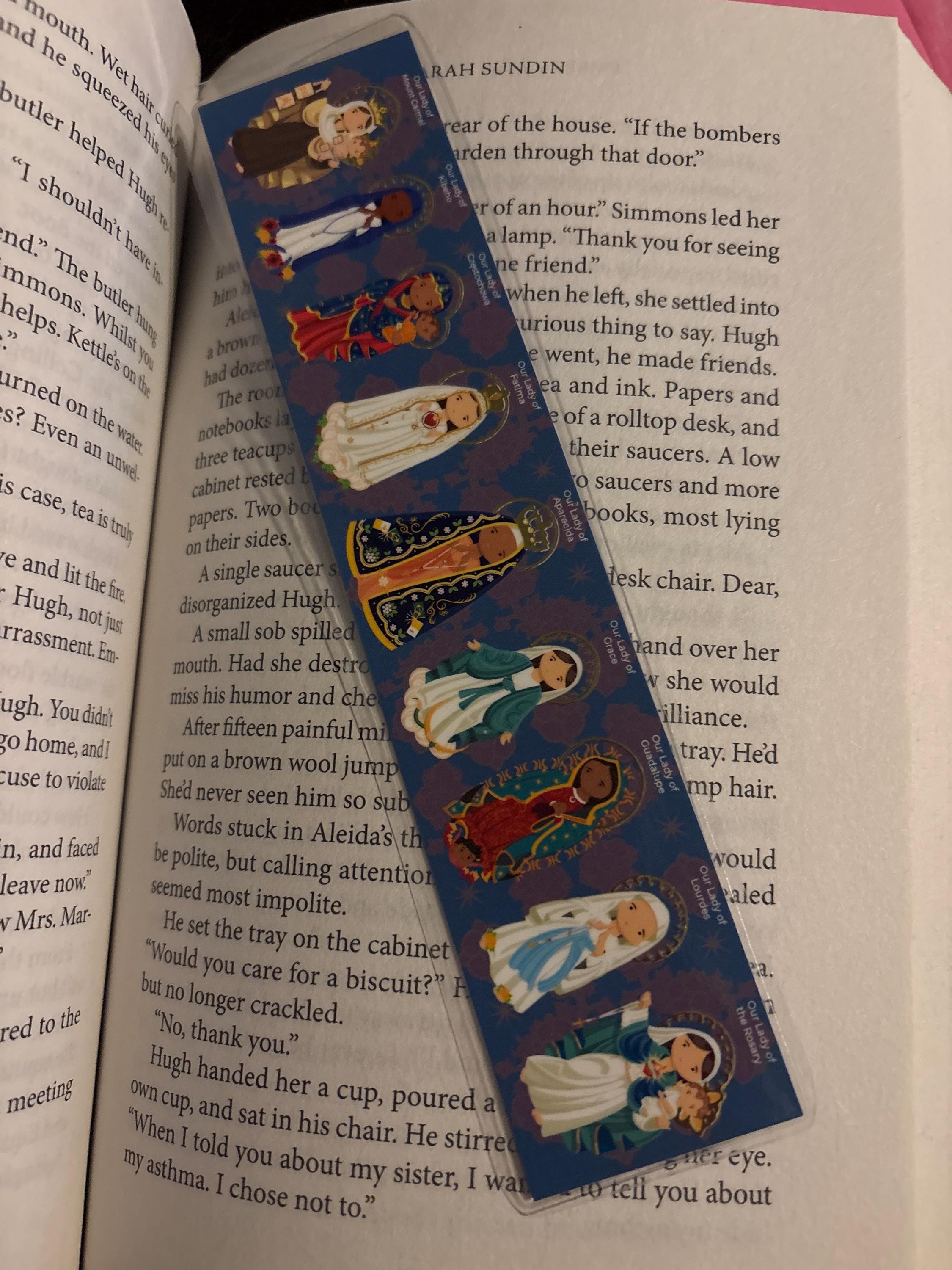 Catholic Marian Bookmark | Our Lady Bookmark | Catholic Gift Marian Bookmark | Blessed Mother Devotional | Catholic Book Club | Faith Gift