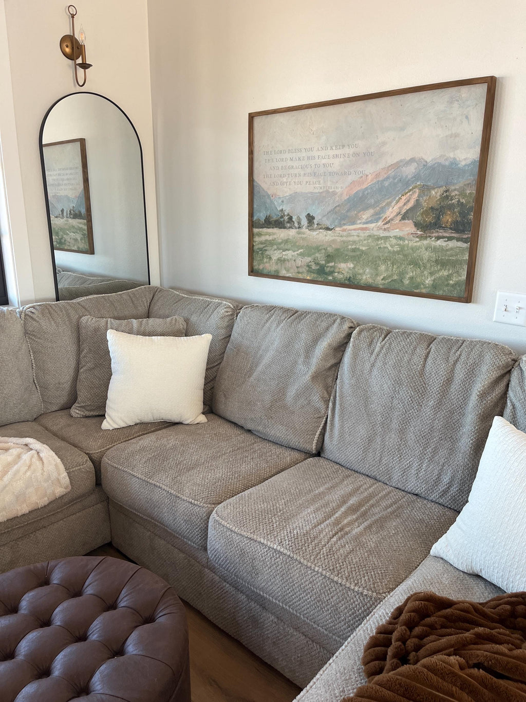 Christian Wall Art | Bible Verse Wall Art | May The Lord Bless You And Keep You | The Blessing Kari Jobe Canvas Wall Art Print  | F570