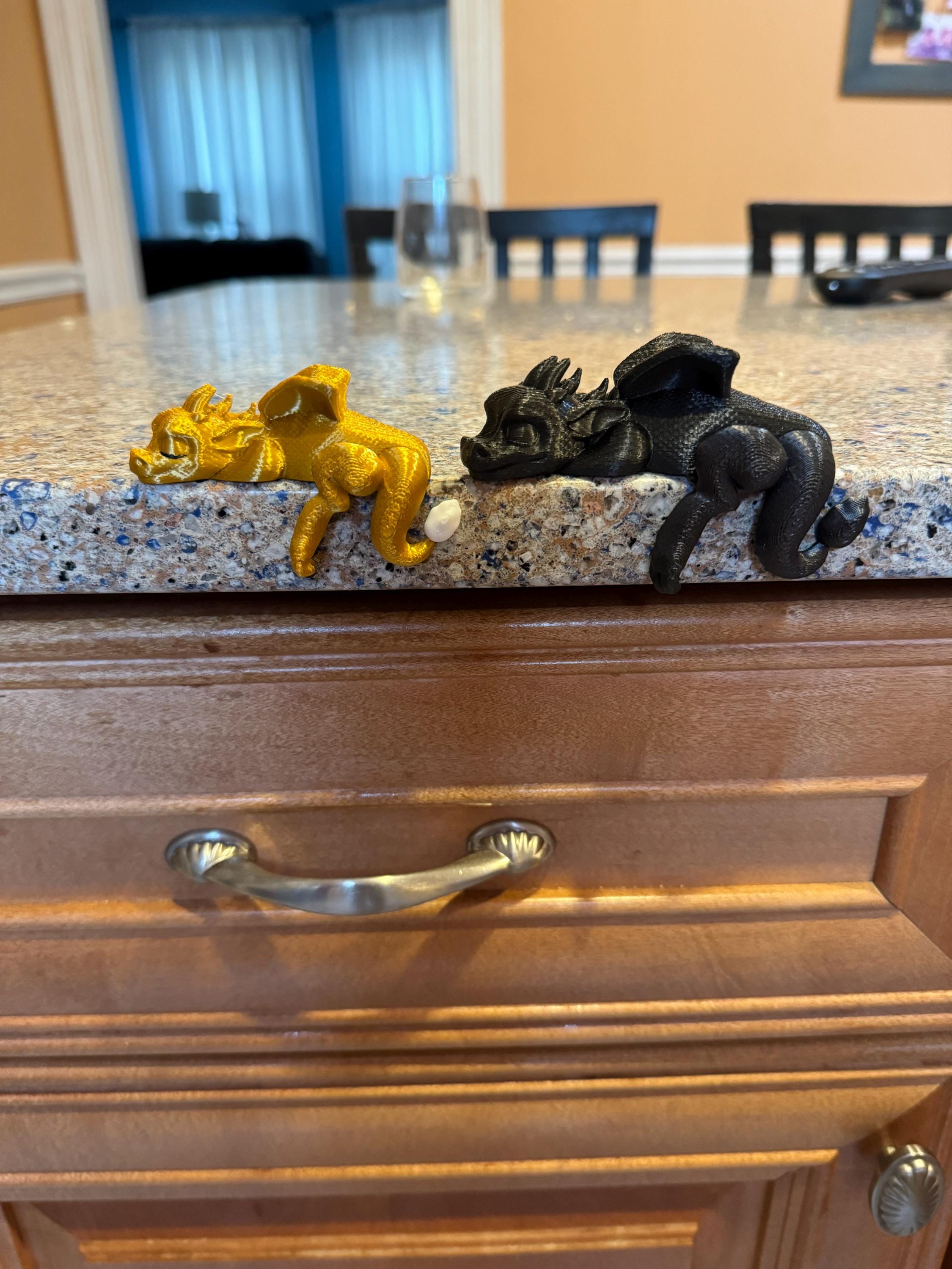 Sleeping Dragon Bookshelf Sitter | Dragon Bookshelf Decor | Multicolor Dragon Figurine | Fourth Wing Inspired | Black and Gold Dragons