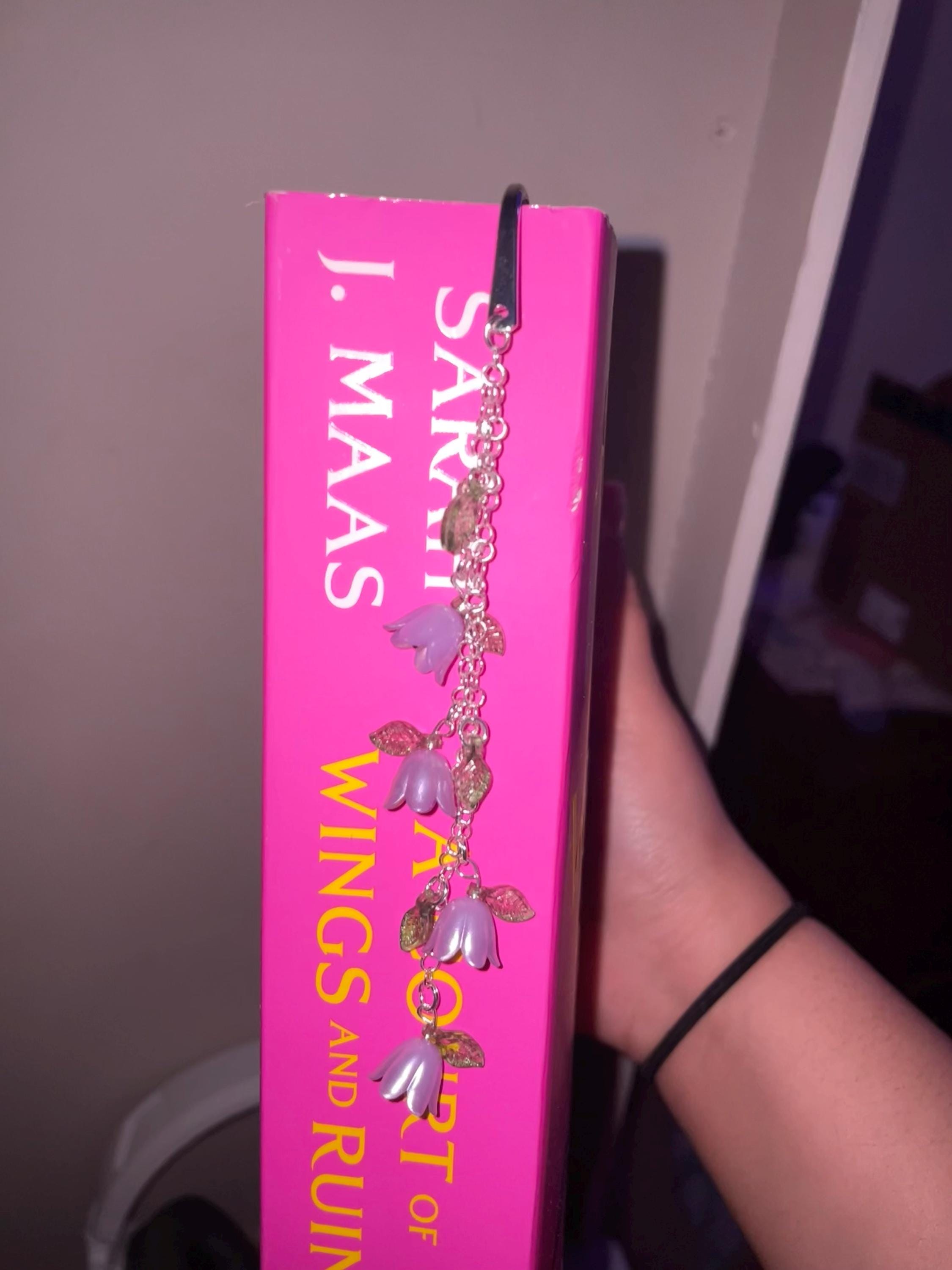 Flower bookmark Multiple colors available charm Metal bookmark Page marker bookmark charm Fairycore Floral Bookish gifts Book accessories