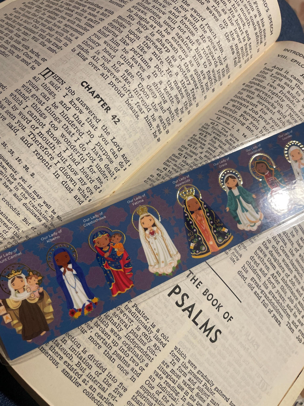 Catholic Marian Bookmark | Our Lady Bookmark | Catholic Gift Marian Bookmark | Blessed Mother Devotional | Catholic Book Club | Faith Gift