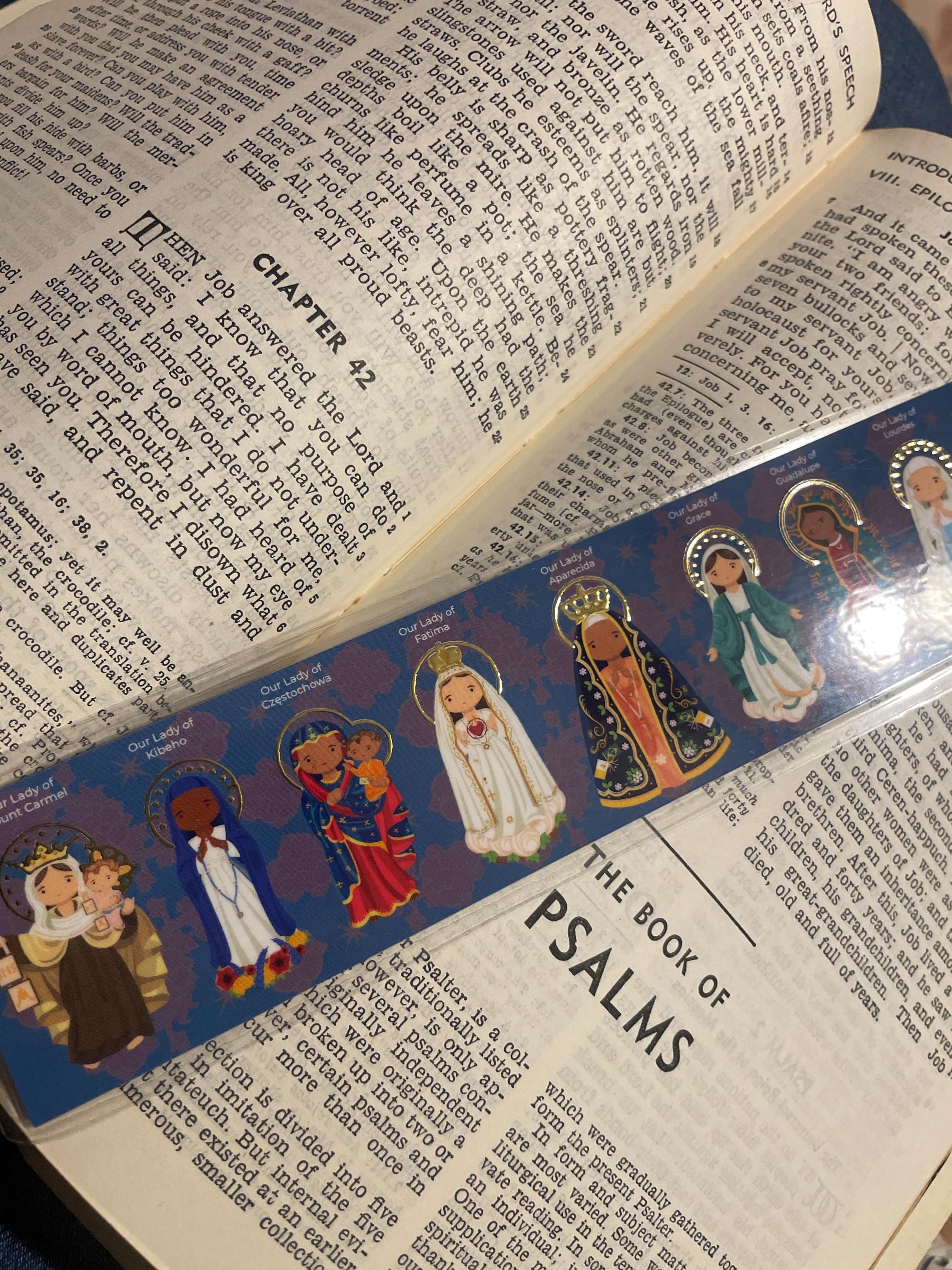 Catholic Marian Bookmark | Our Lady Bookmark | Catholic Gift Marian Bookmark | Blessed Mother Devotional | Catholic Book Club | Faith Gift