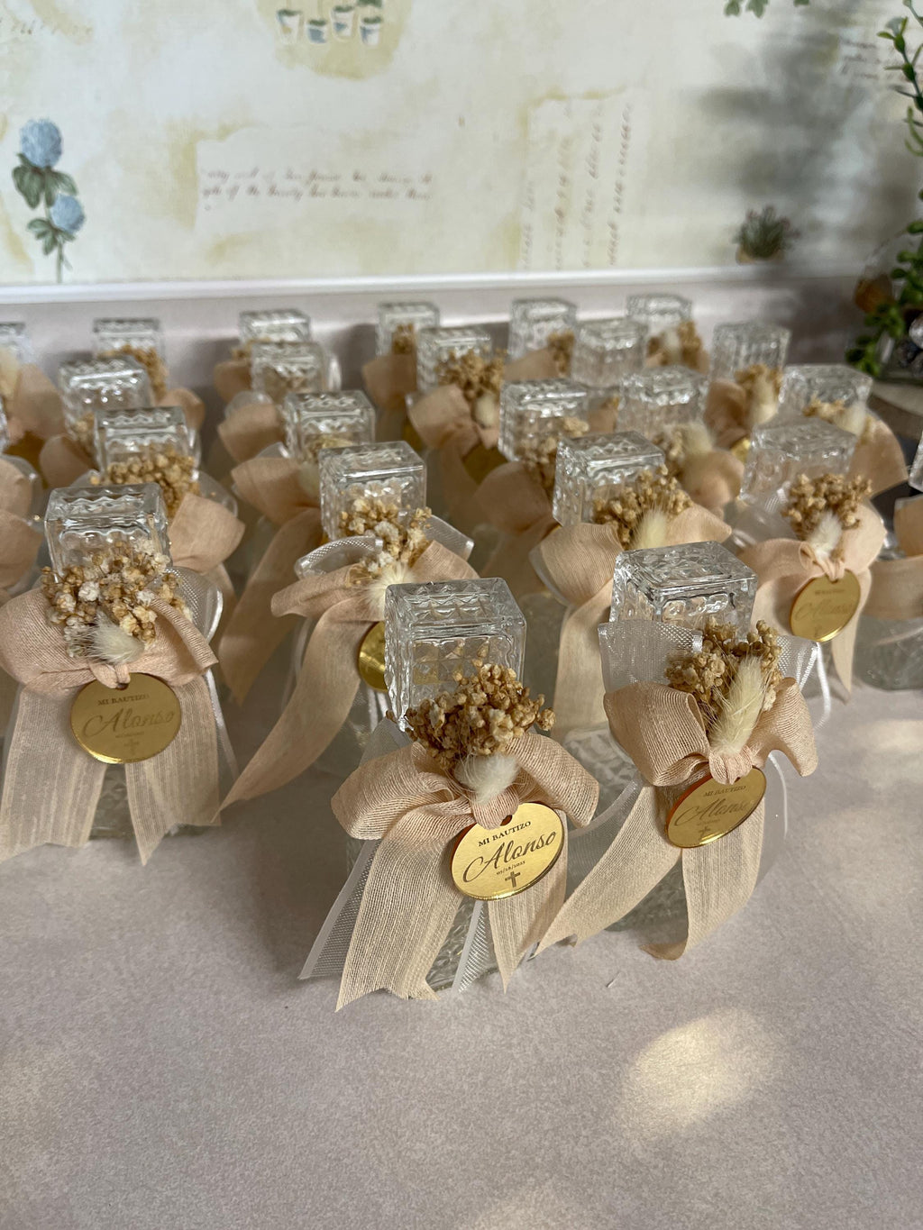 Holy Water Glass Bottle Empty, Religious Gift, Baptism Favor For Girl and Boy, Holy Communion Favor, Blessed Holy Water Bottle, Baptism Gift