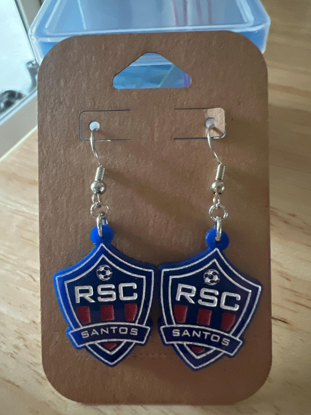 Custom School Mascot/Logo Laser Cut Painted Dangle Earrings | High School | College | Band | Cheer | Booster | Fundraiser
