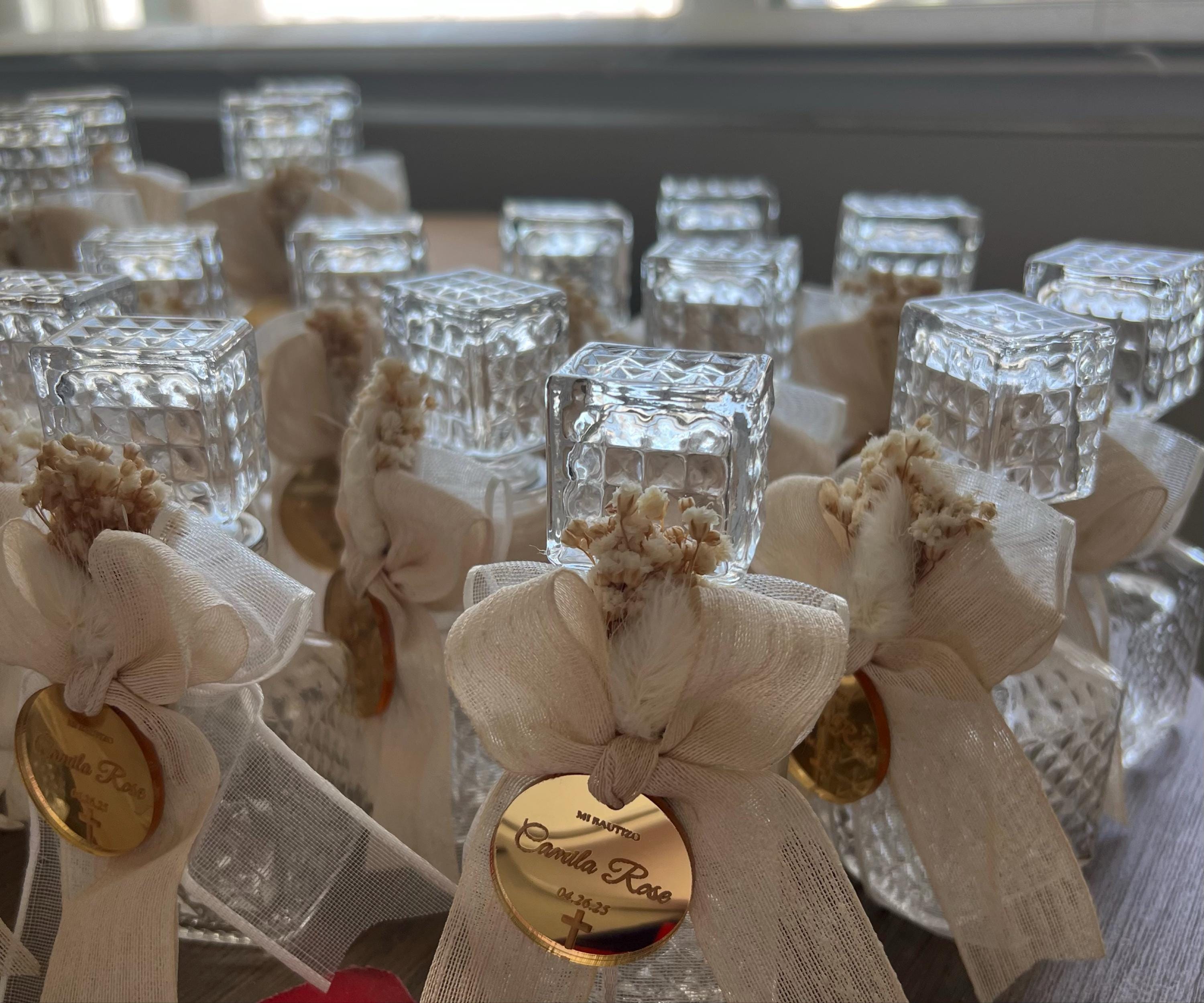 Holy Water Glass Bottle Empty, Religious Gift, Baptism Favor For Girl and Boy, Holy Communion Favor, Blessed Holy Water Bottle, Baptism Gift