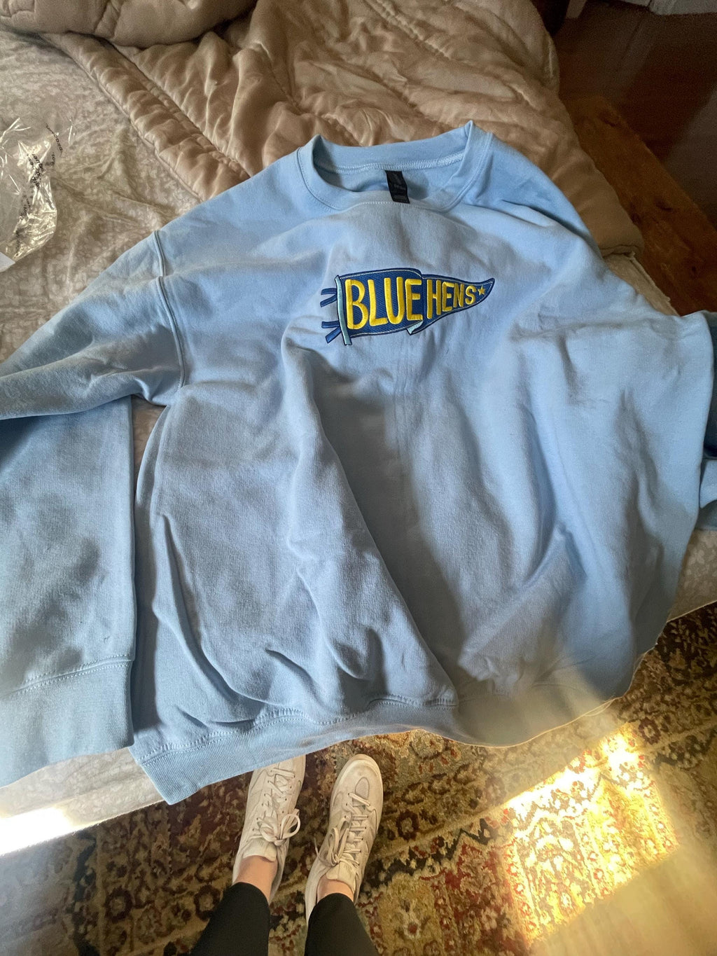 Pennant Hoodie, Personalized Embroidered Pennant Sweatshirt, Custom High School College Sport Team Shirt, Game Day Shirt, Gift For Friend