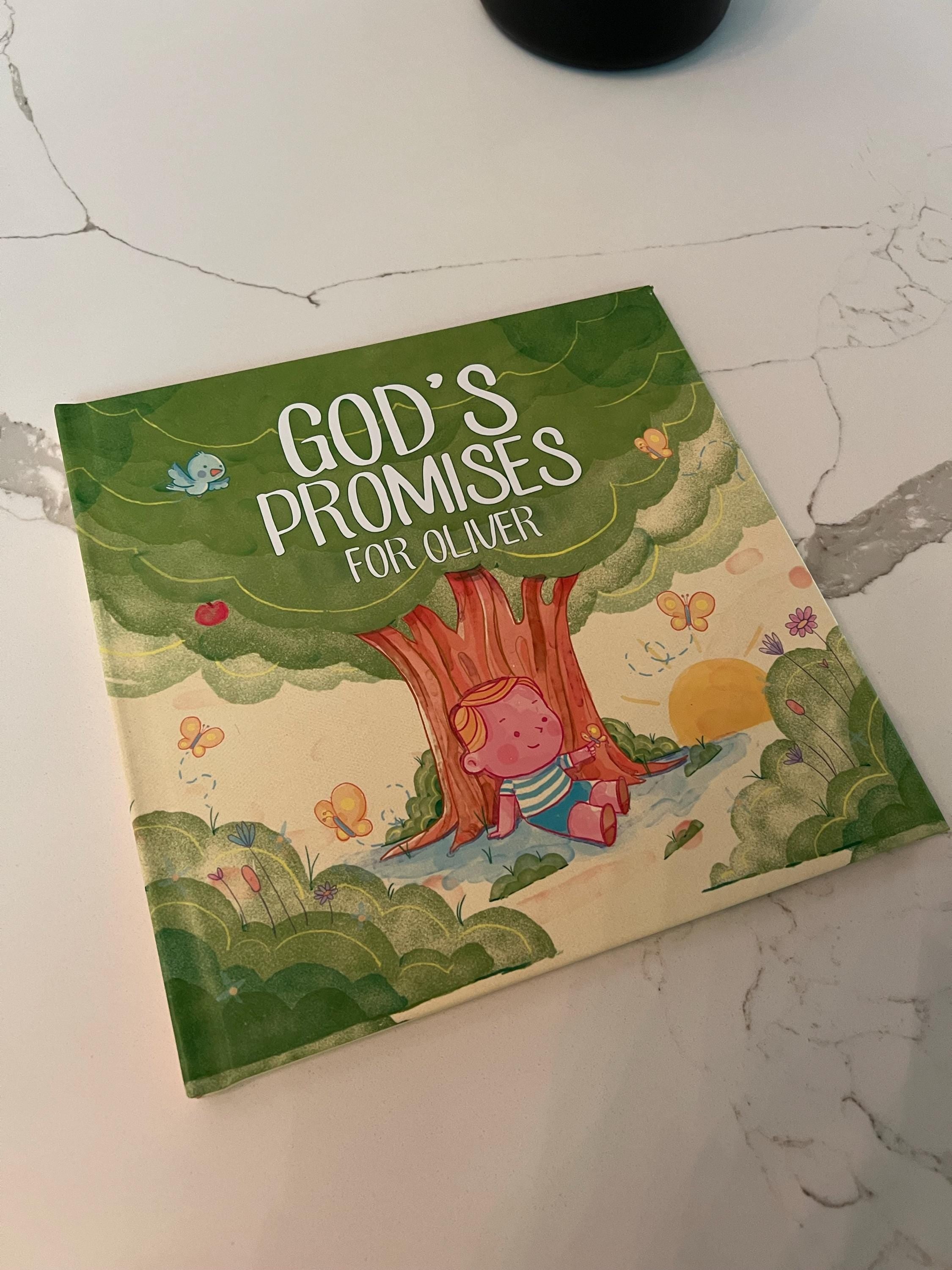 Baptism Gift, Christening Gift, Personalized Bible Verse, God's Promises, Boy or Girl Baptism Gift, Baby Dedication Gift, Baptism Keepsake