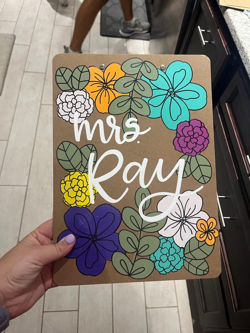 Hand painted Clipboard for Teachers, Hand painted Clipboard for Nurses, Teacher Appreciation Gift, Gift for Student Teacher, Graduation Gift