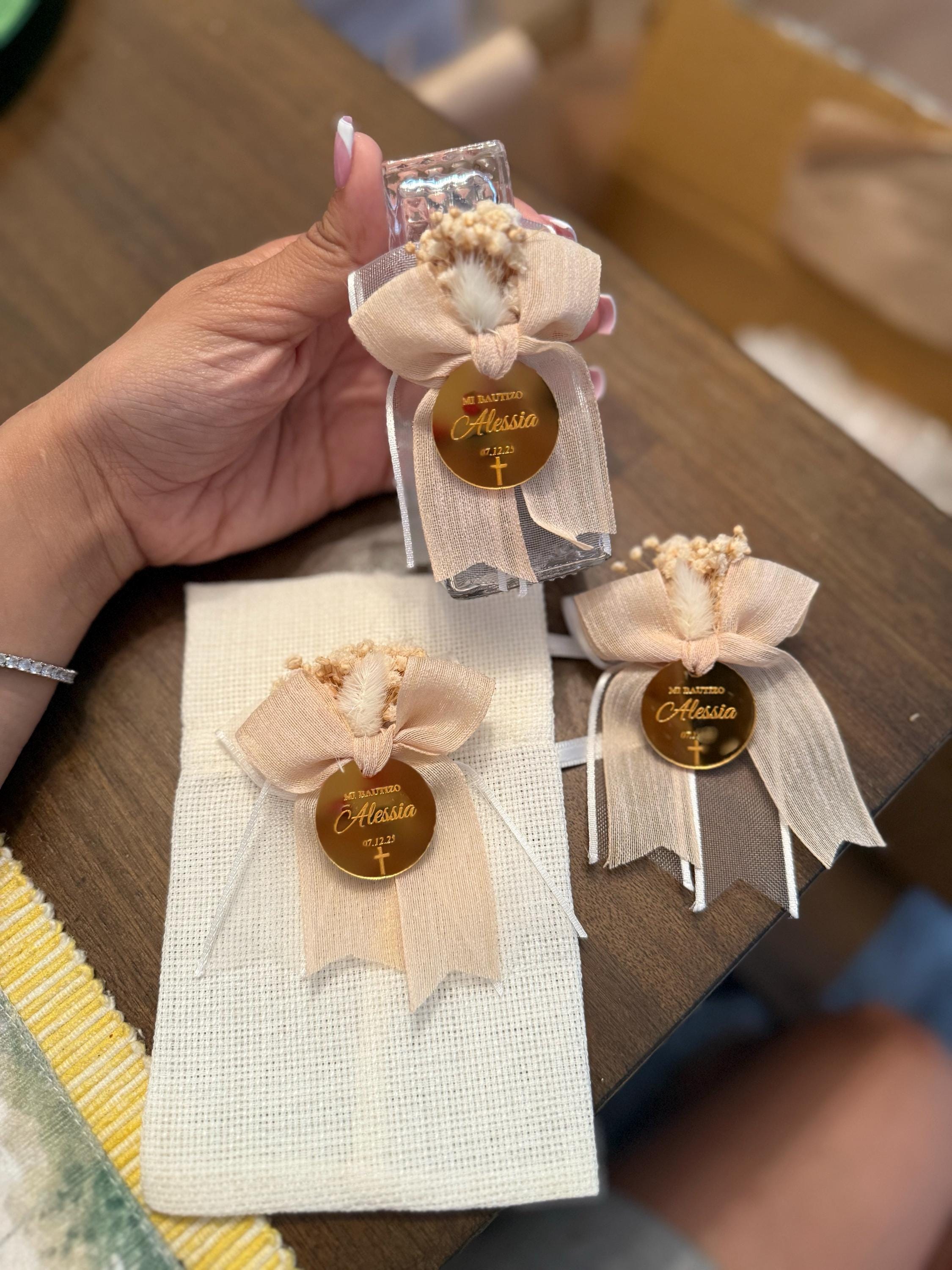 Holy Water Glass Bottle Empty, Religious Gift, Baptism Favor For Girl and Boy, Holy Communion Favor, Blessed Holy Water Bottle, Baptism Gift