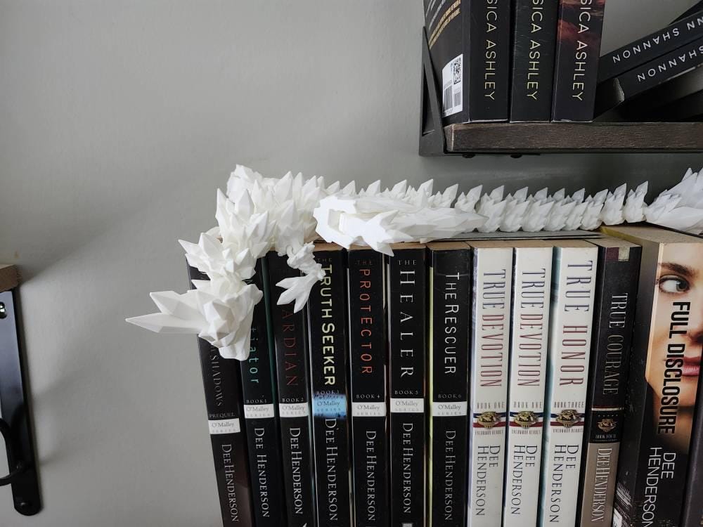 Magic Wing Crystal Dragon Glow In Dark Rainbow 3D Printed Bookshelf Decor Desk Decoration Fidget Sensory Toy Stress Cosplay Fantasy Winged