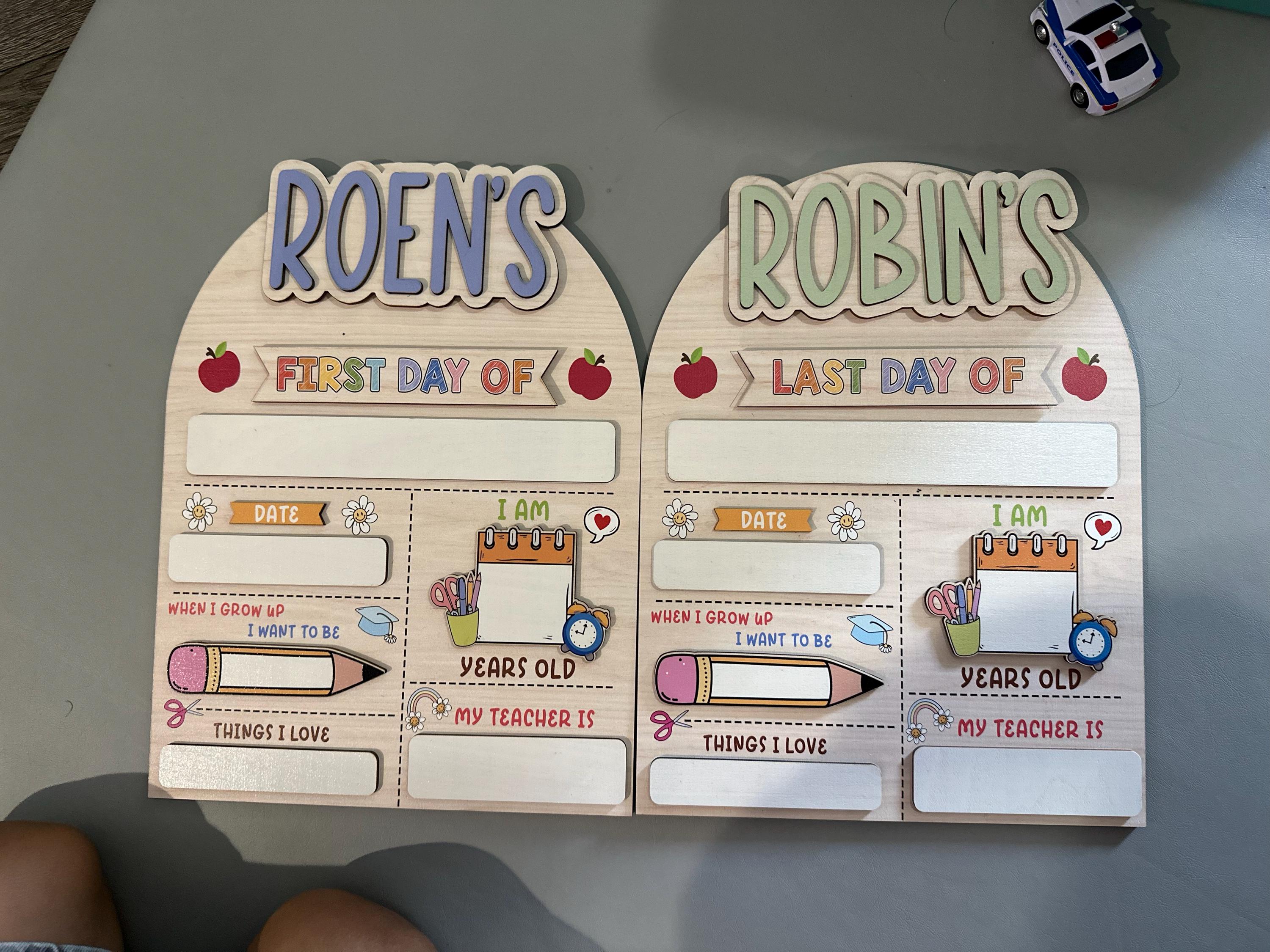 Customized First And Last Day School Sign, Back to School Sign, Kindergarten 1st Day of School Sign, First Day School Wooden School Board