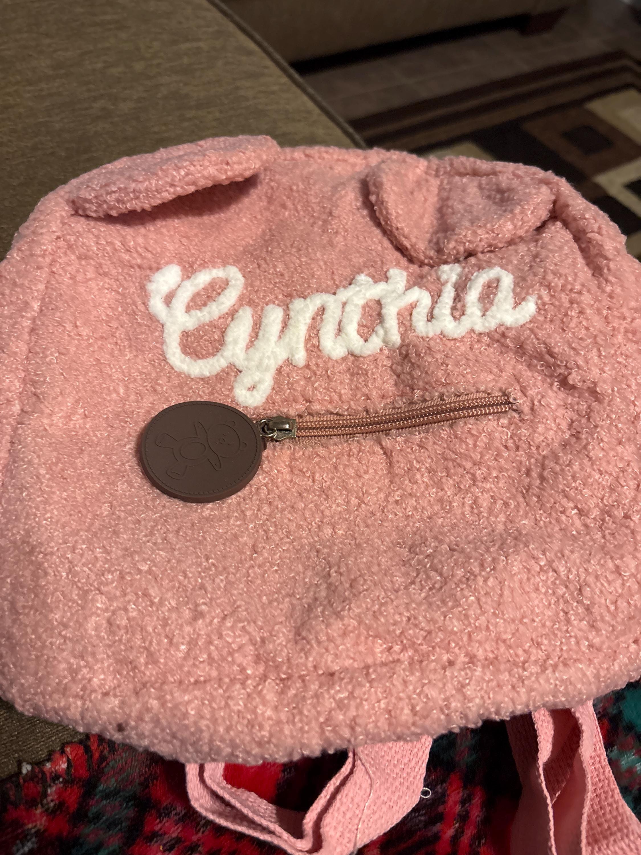 Customized Teddy Bear Backpack for Kids, Personalized Name Bag, Custom Name Embroidered Bag, Unique Child's Gift, Children's Gift Idea