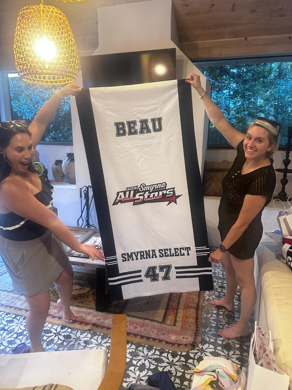 Personalized Baseball Beach Towel – Custom Softball Towel with Team Logo, Sports Towel for School Teams or Cooperstown Gifts,Bulk Order