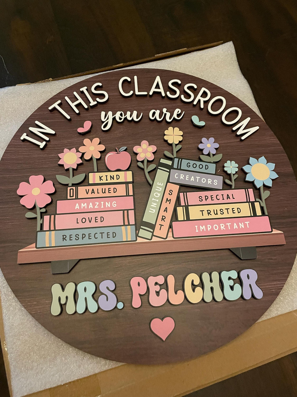 Custom Teacher 3D Door Hanger, In this Classroom You Are, Cute Teacher Door Sign, Back to School Gift, Custom Teacher Name, Classroom Decor