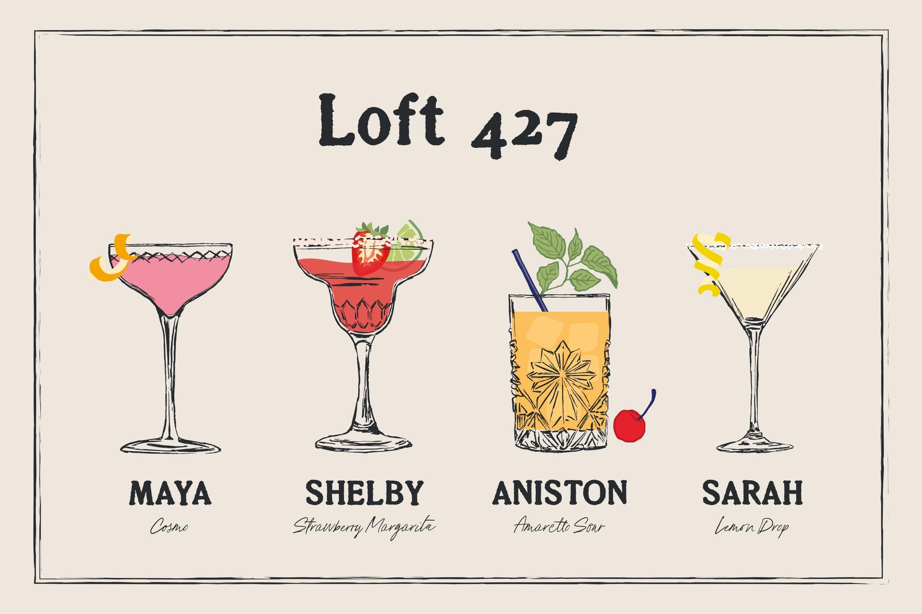 Custom Roommate Drink Print, Roommates as Drinks, Trendy College Apartment Dorm Art, Bar Cart Decor, Cocktail Poster, Personalized Wall Art