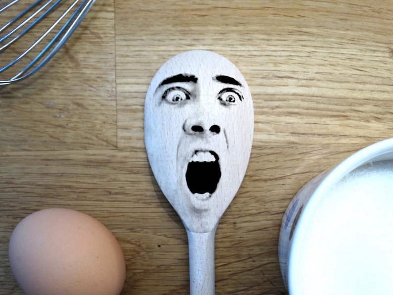 Have ANY FACE Engraved on a Spoon! Fun, unique and quirky gift! Stocking Filler, Secret Santa! Mother's / Father's Day, Milestone Birthday!
