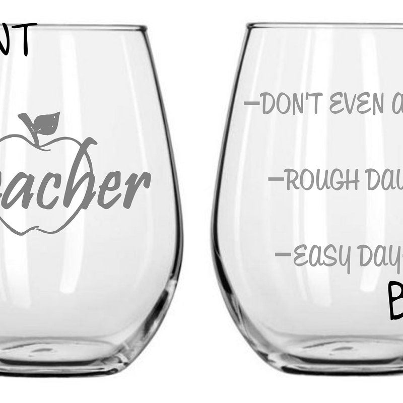 Teacher Glass FREE Personalization